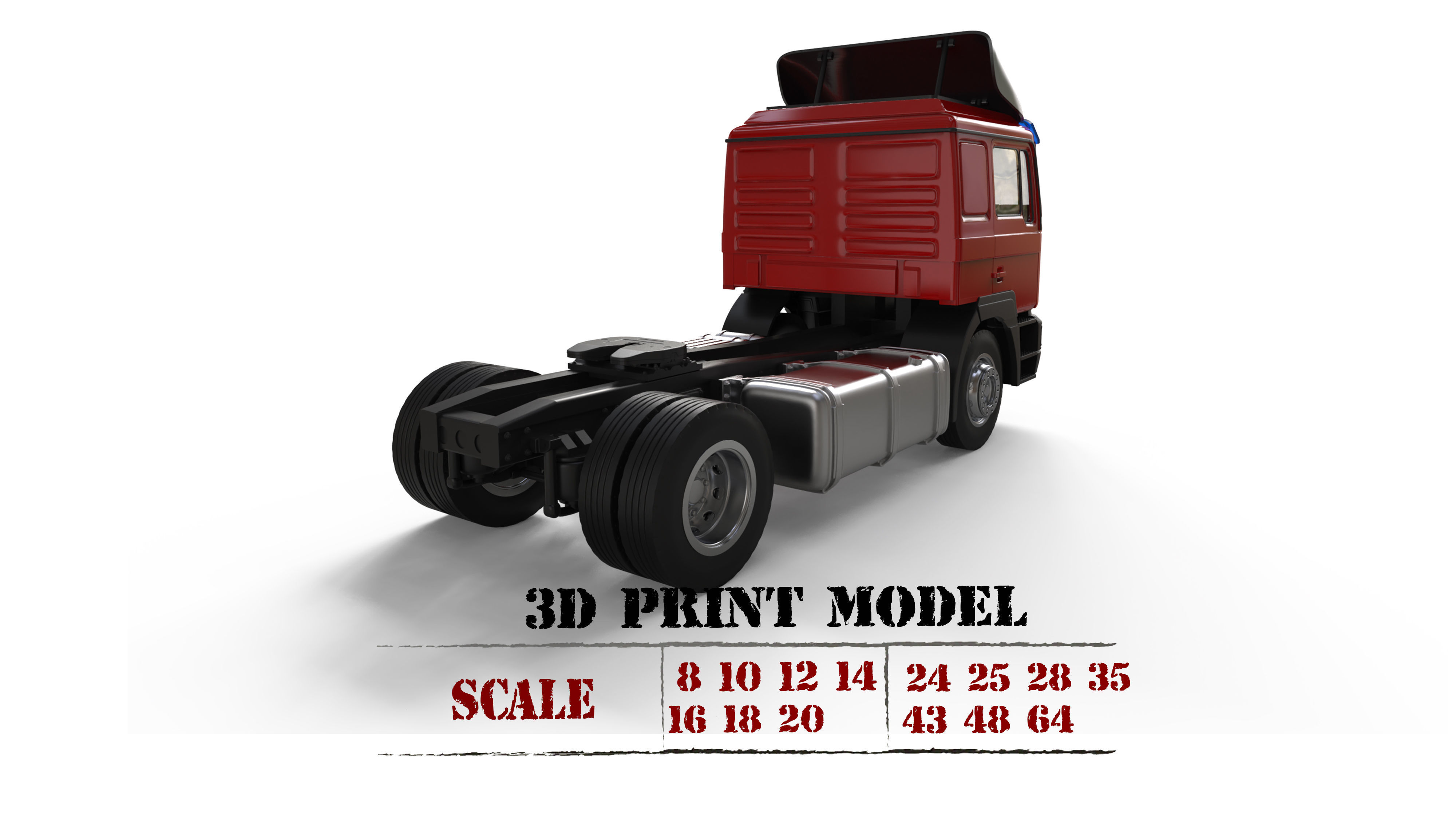 3d printer files F2000 truck trailer German Truck COE 3D print model_1