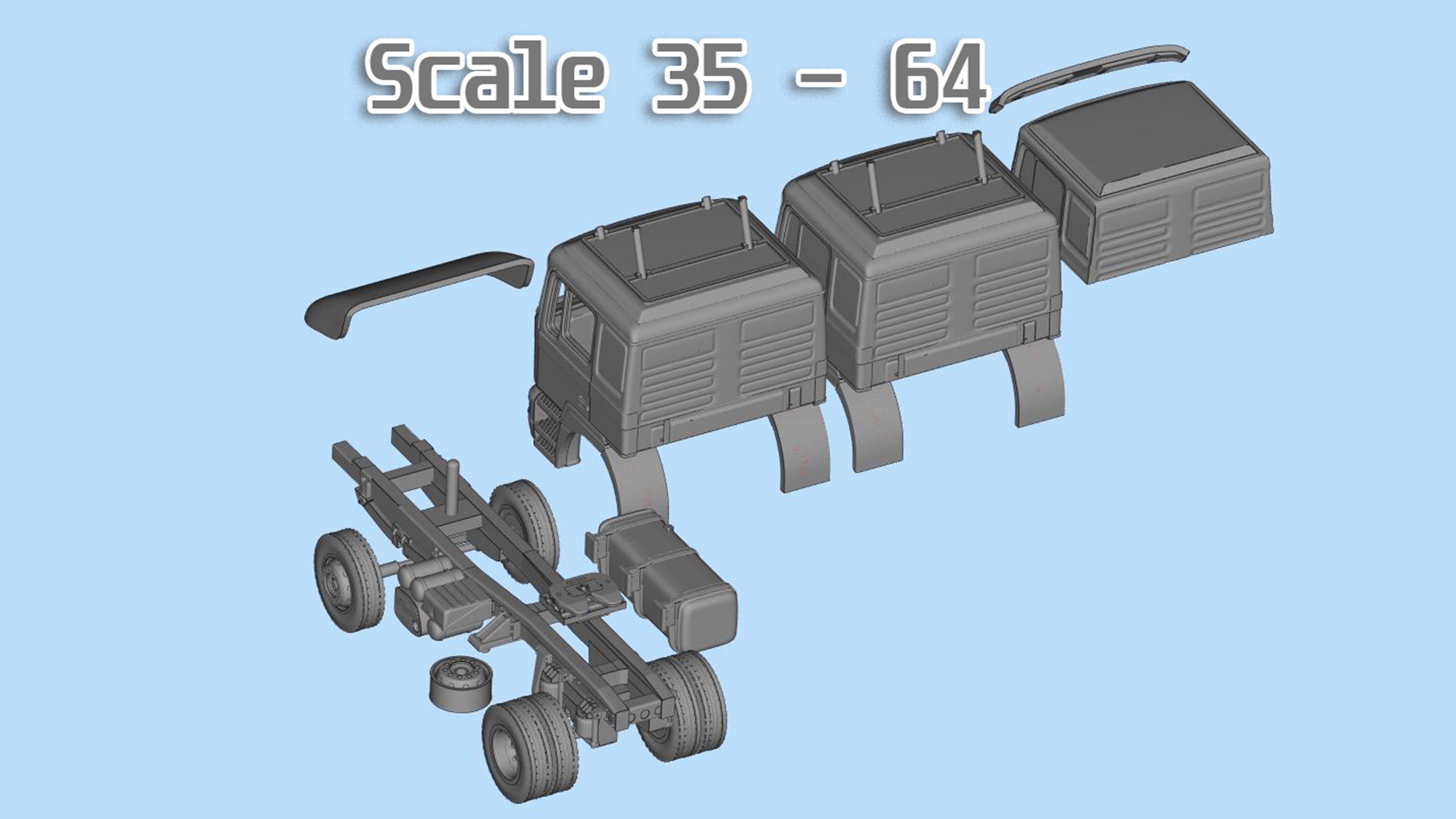 3d printer files F2000 truck trailer German Truck COE 3D print model_3
