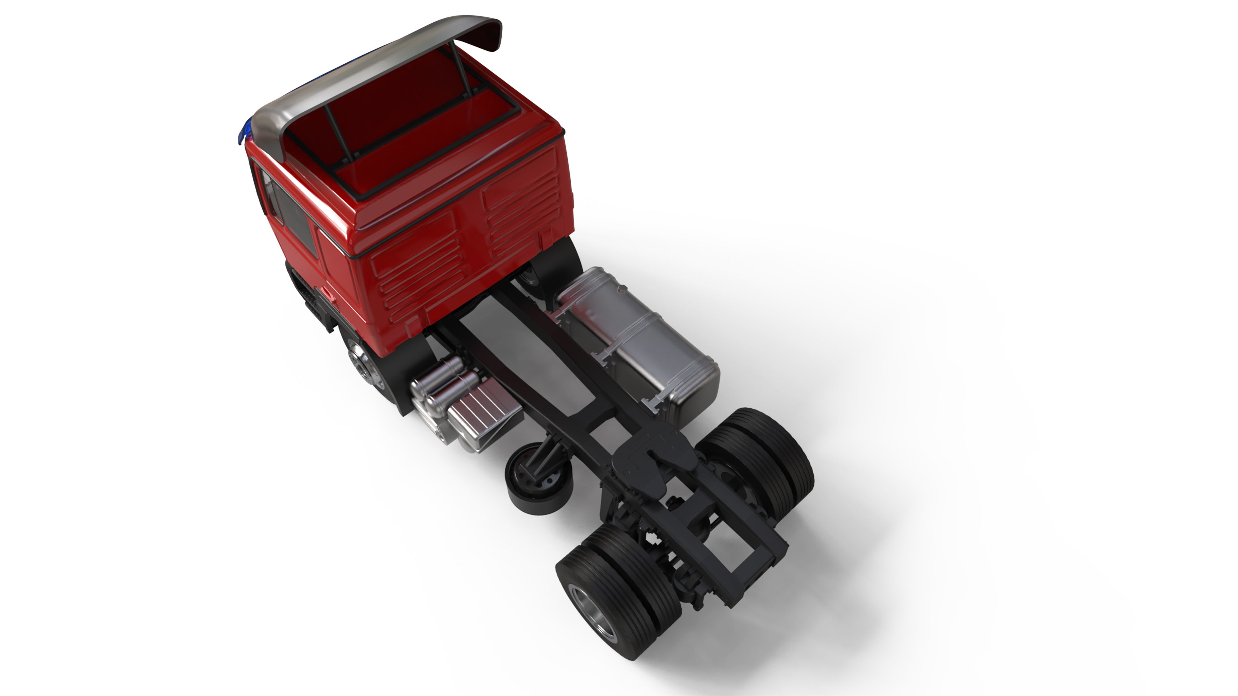 3d printer files F2000 truck trailer German Truck COE 3D print model_7