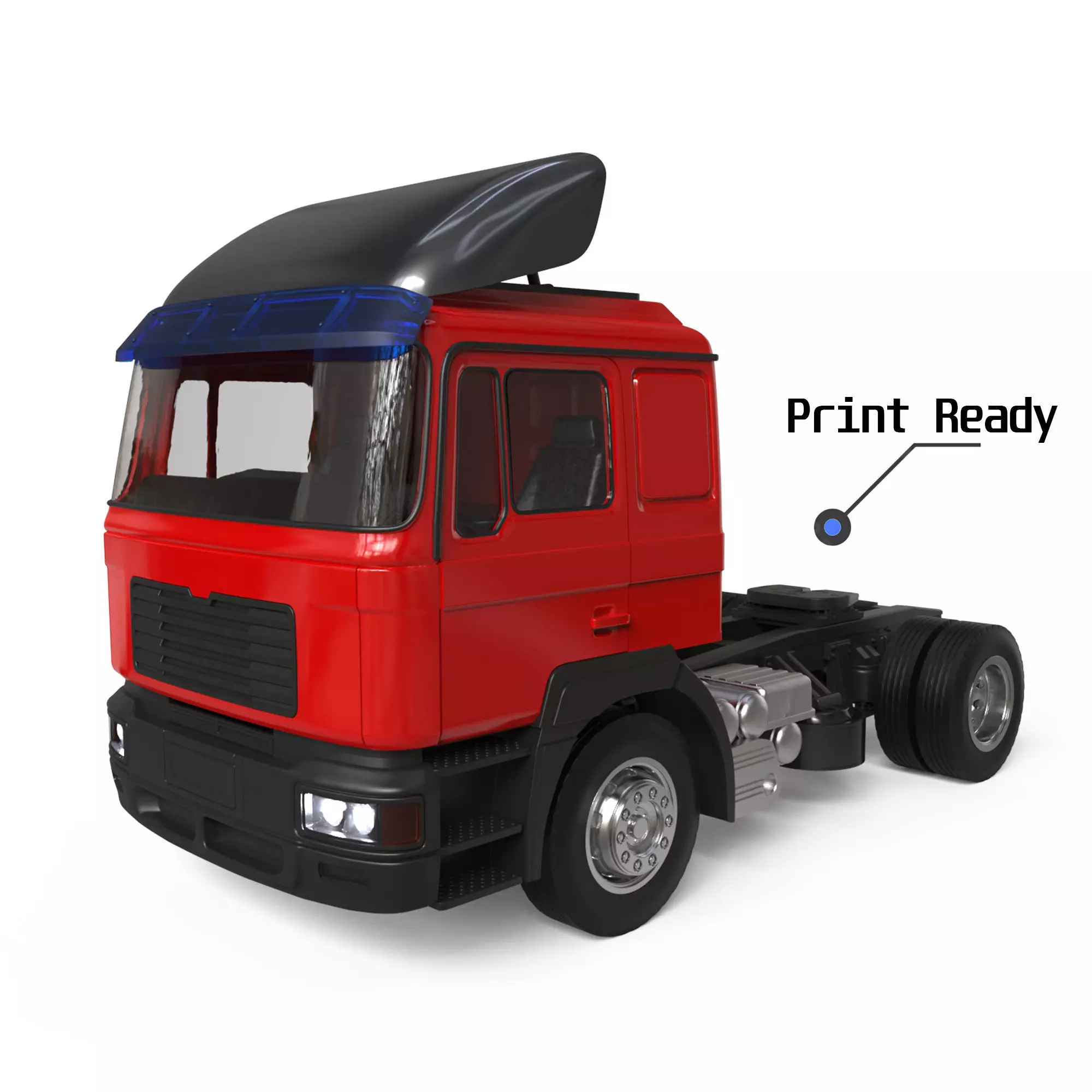 3d printer files F2000 truck trailer German Truck COE 3D print model_0