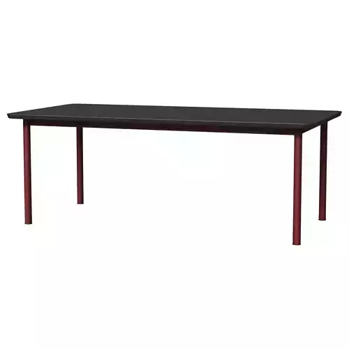 Plan 6631 Dining Table - Bordeaux Black Nano Laminate
