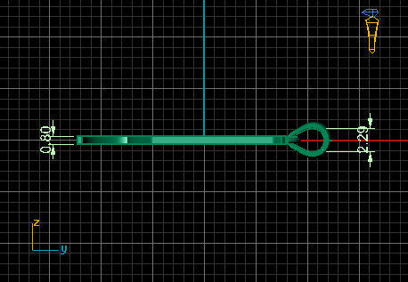 Olde English Pendant Letter i 3D print model_6