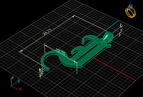 Olde English Pendant Letter i 3D print model_7