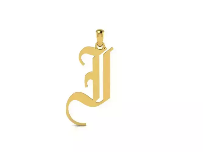 Olde English Pendant Letter i