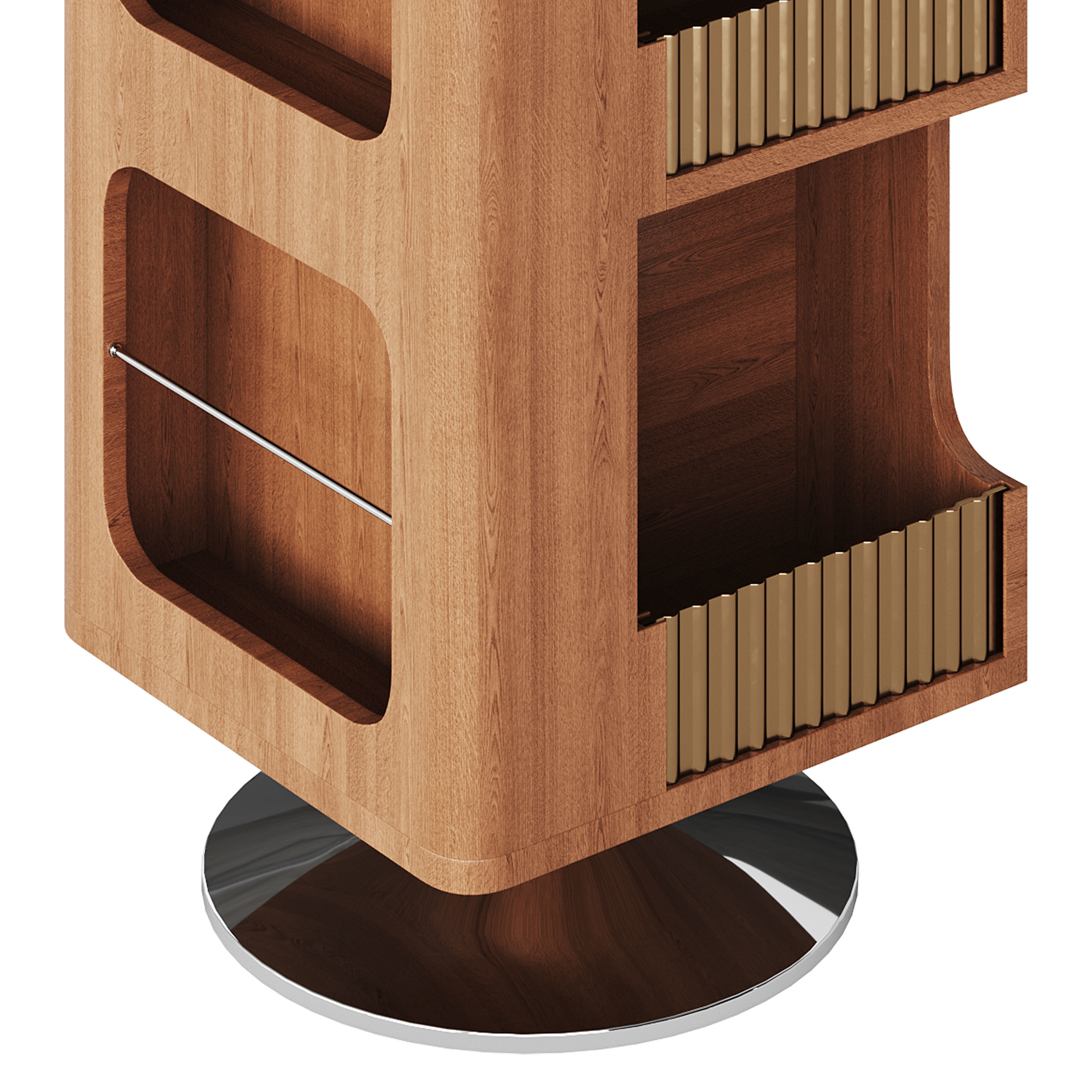 Rotating Side Table 3D model_1