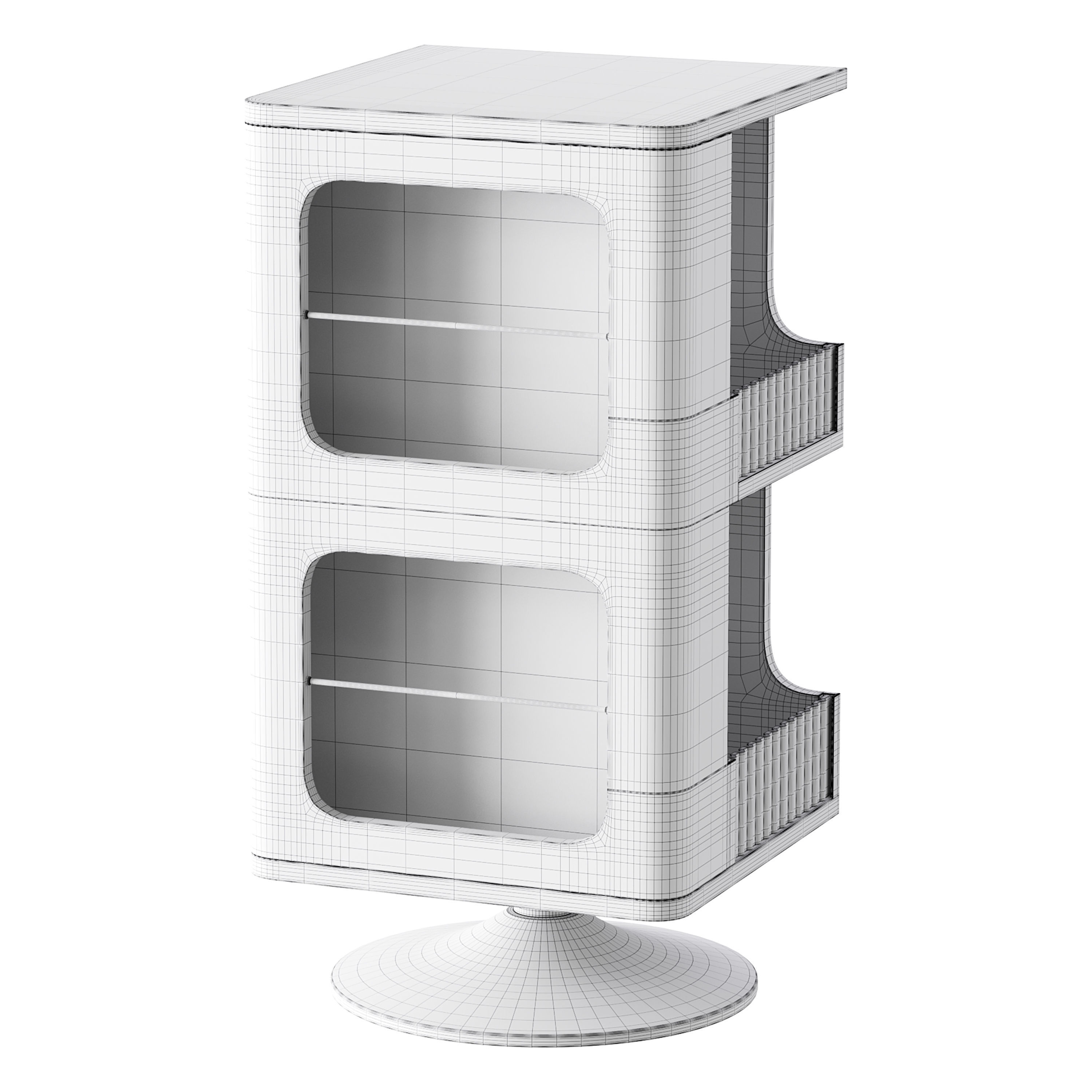 Rotating Side Table 3D model_14