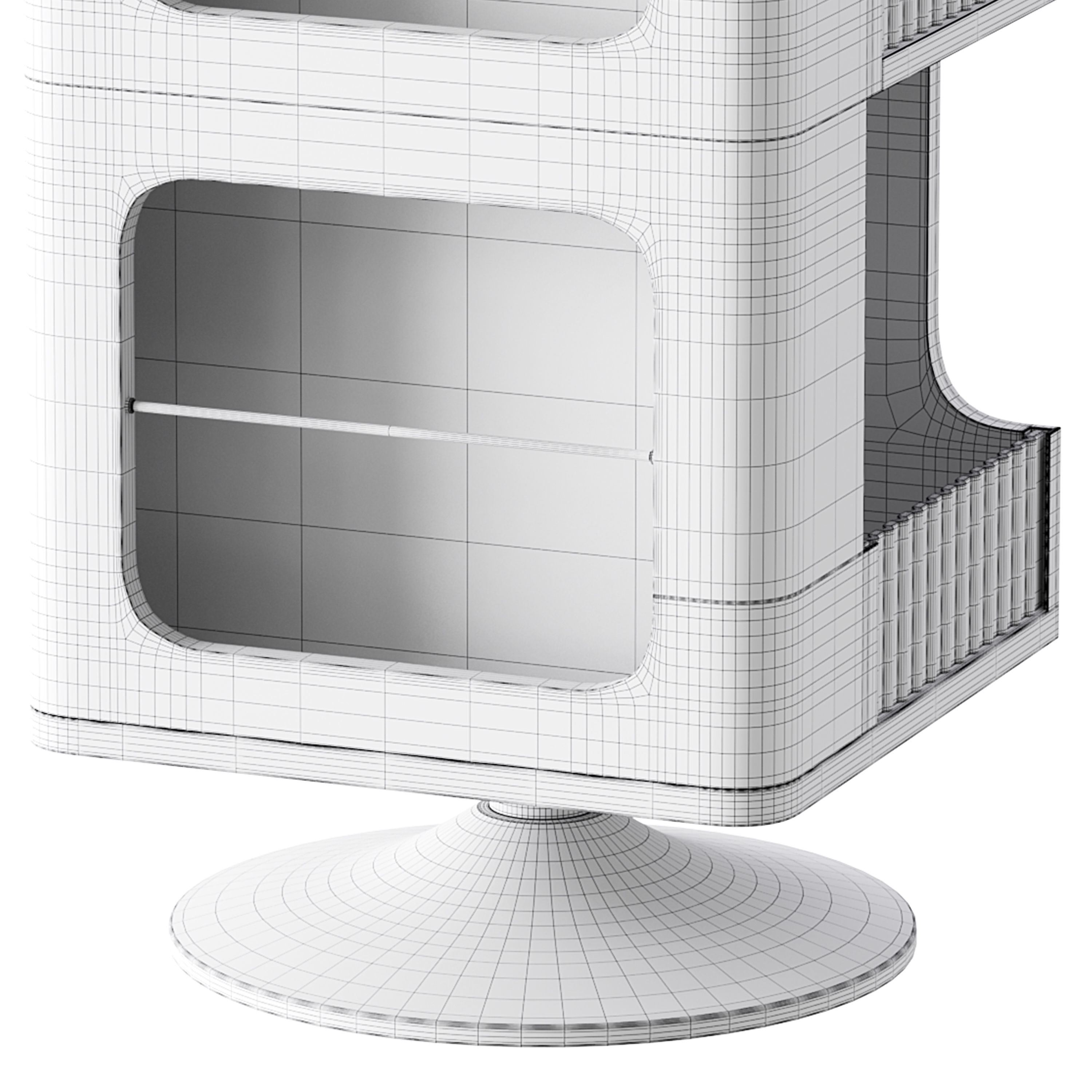 Rotating Side Table 3D model_15