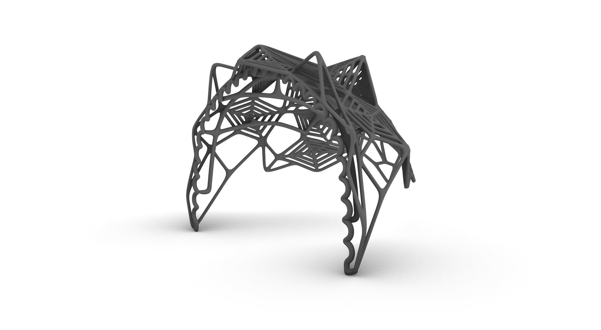 Spider Tiara  3D print model_2