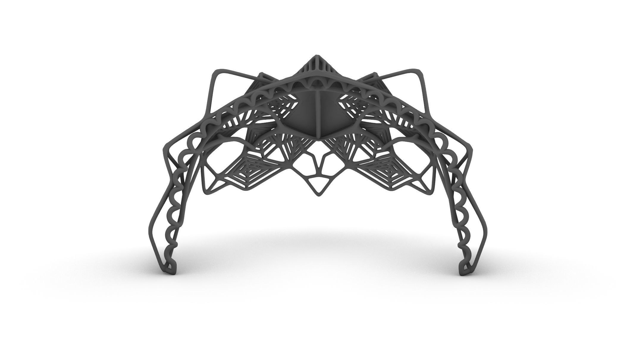 Spider Tiara  3D print model_7