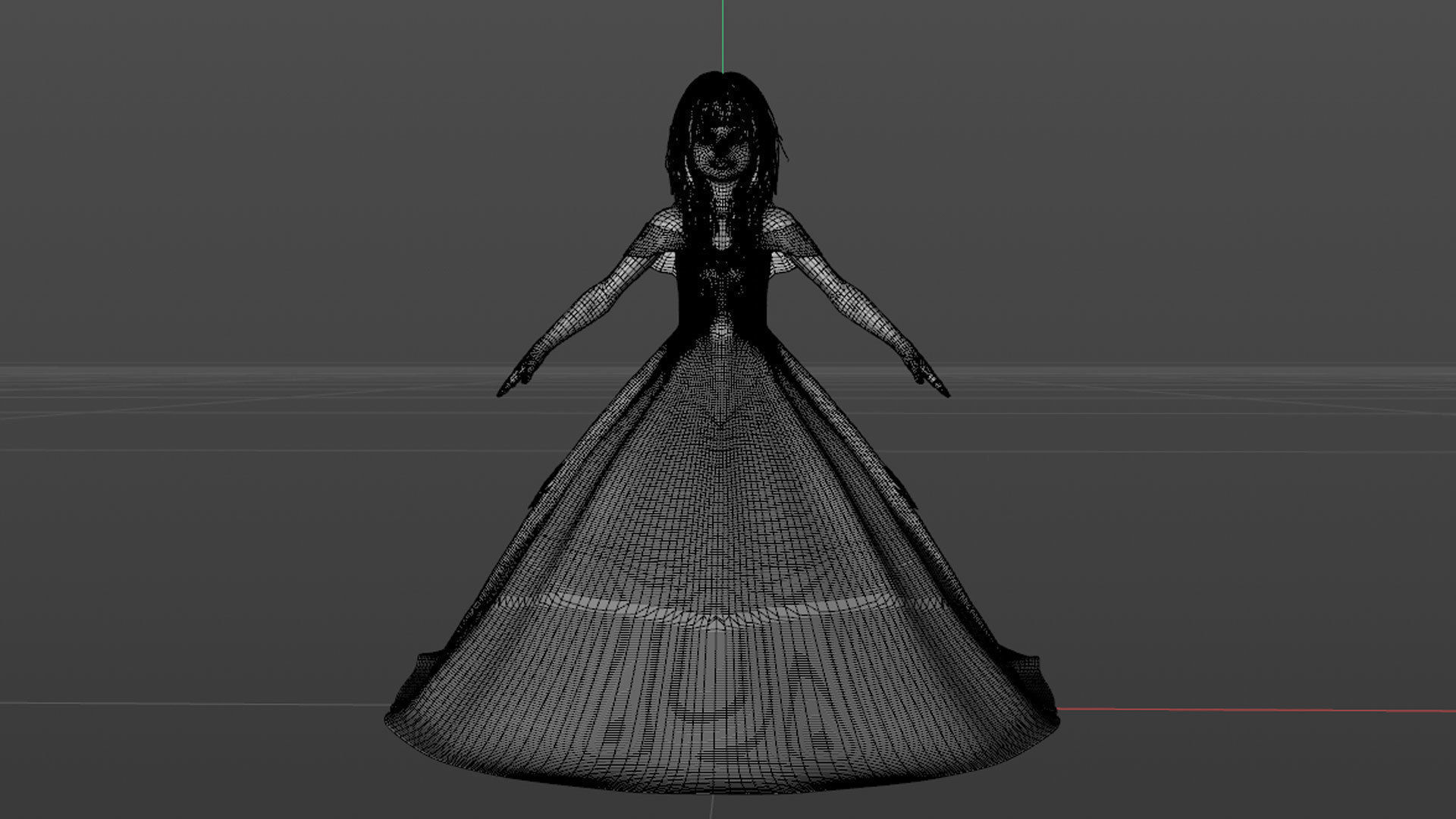 3D Princess Girl Rigged 3D model_37