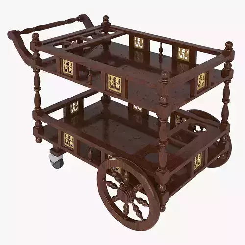 MADHUBANI VENDY FOOD TROLLEY