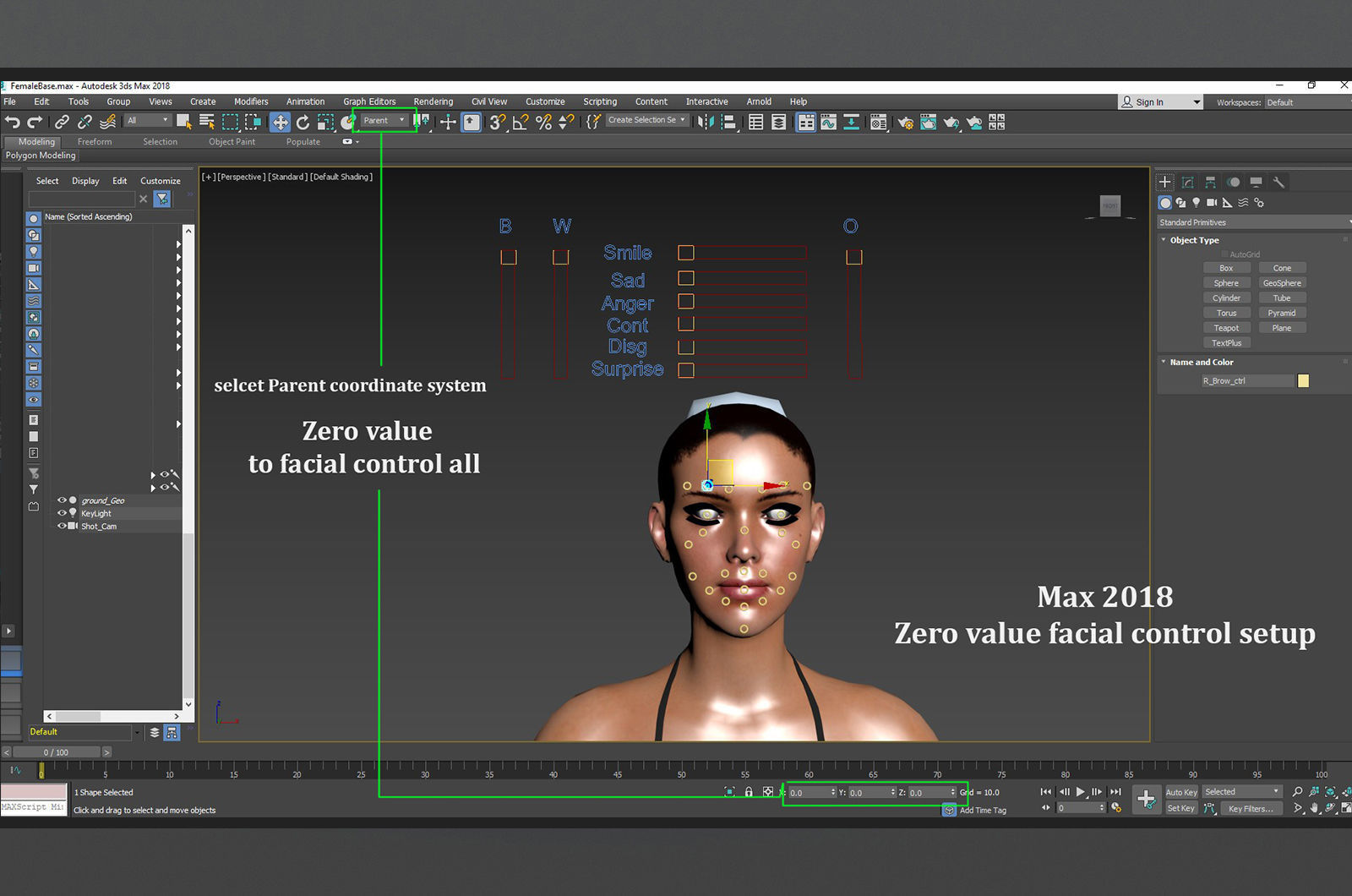 Male Female Base Model Rig Low-poly 3D model_22