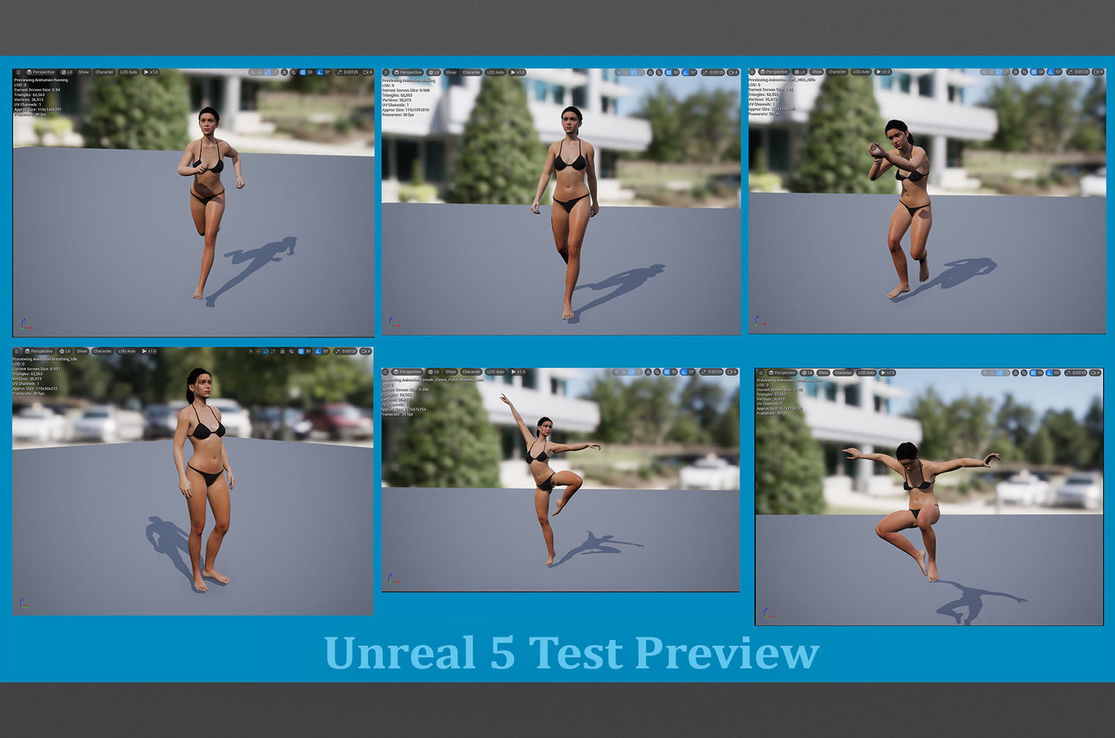 Male Female Base Model Rig Low-poly 3D model_13