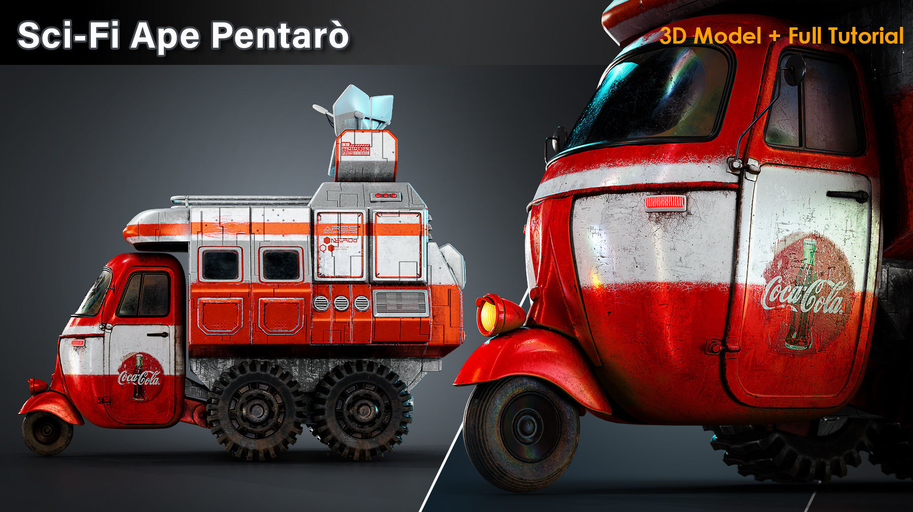 Sci Fi Ape Pentaro 3D model_5