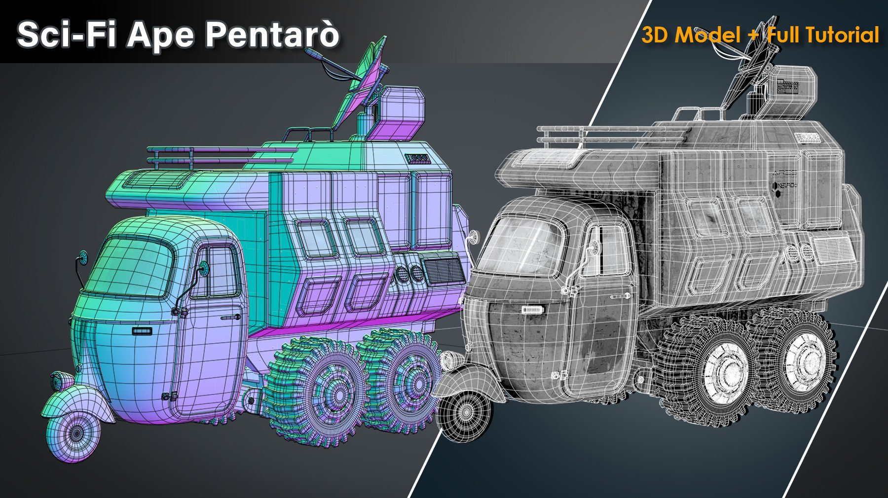 Sci Fi Ape Pentaro 3D model_4