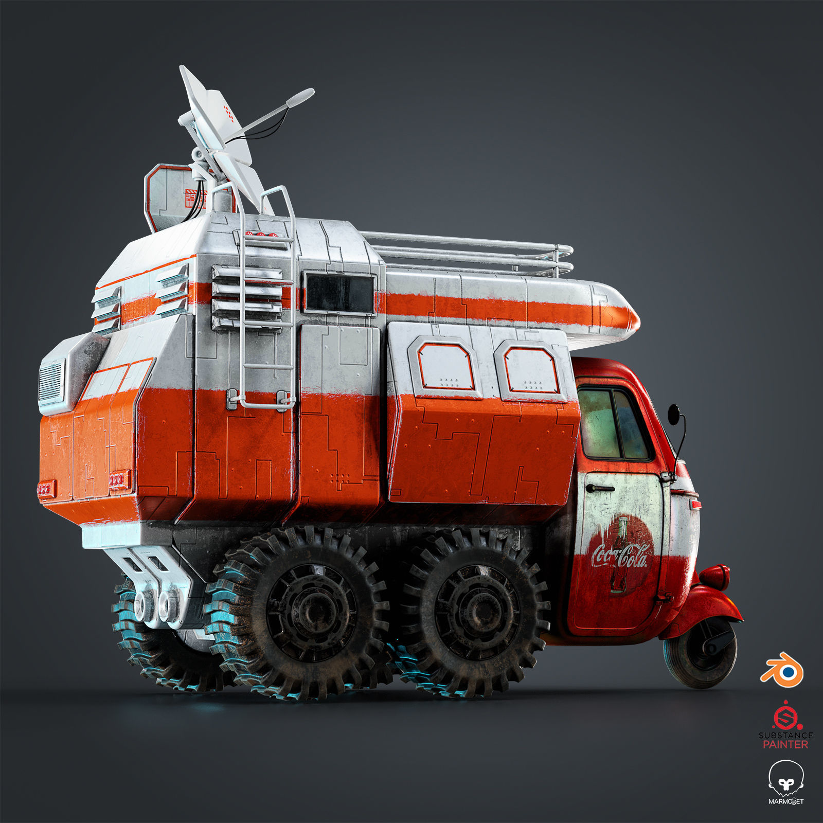 Sci Fi Ape Pentaro 3D model_10