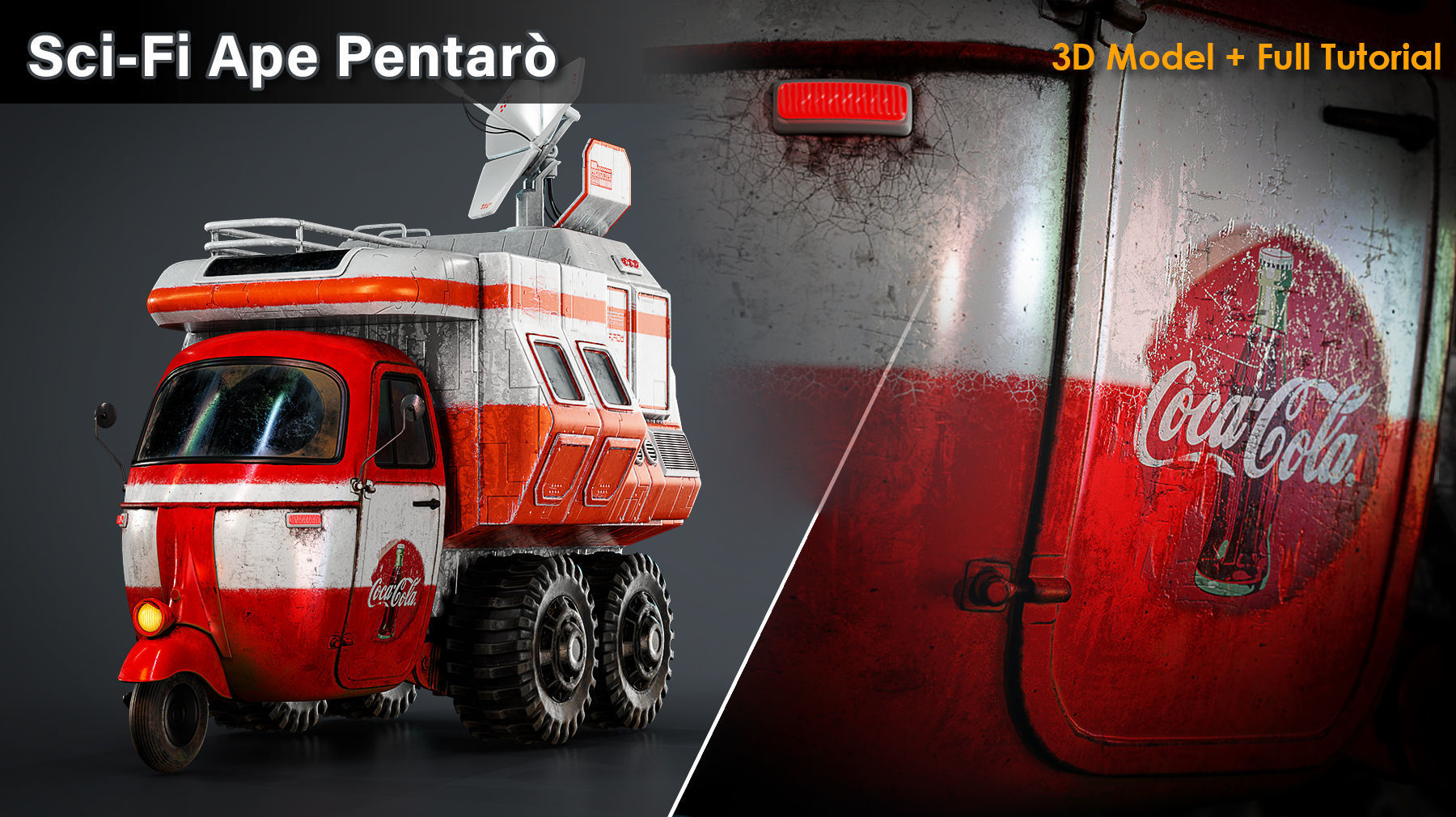 Sci Fi Ape Pentaro 3D model_7