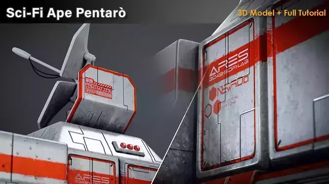 Sci Fi Ape Pentaro 3D model Sci Fi Ape Pentaro 3D model