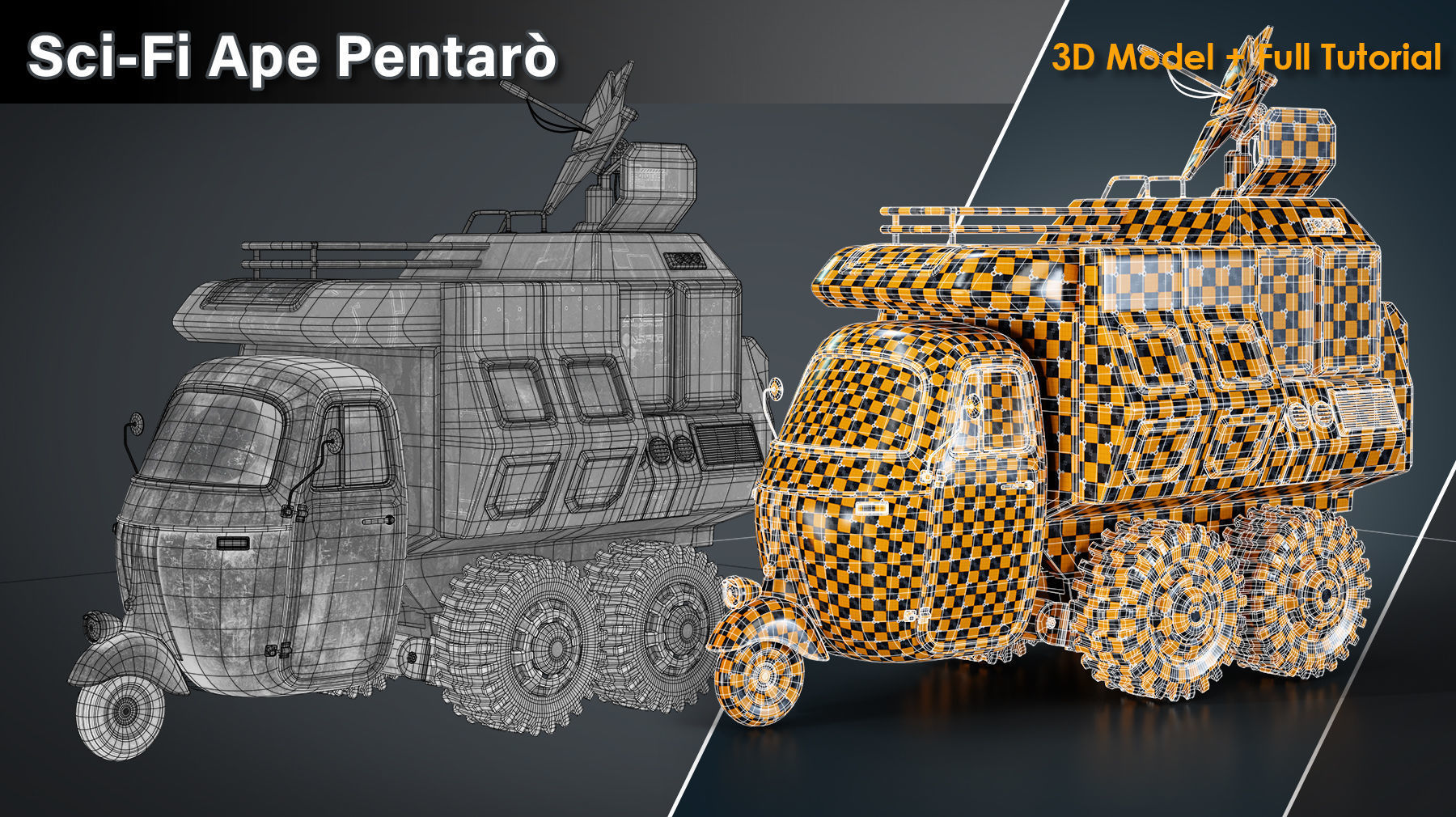 Sci Fi Ape Pentaro 3D model_3