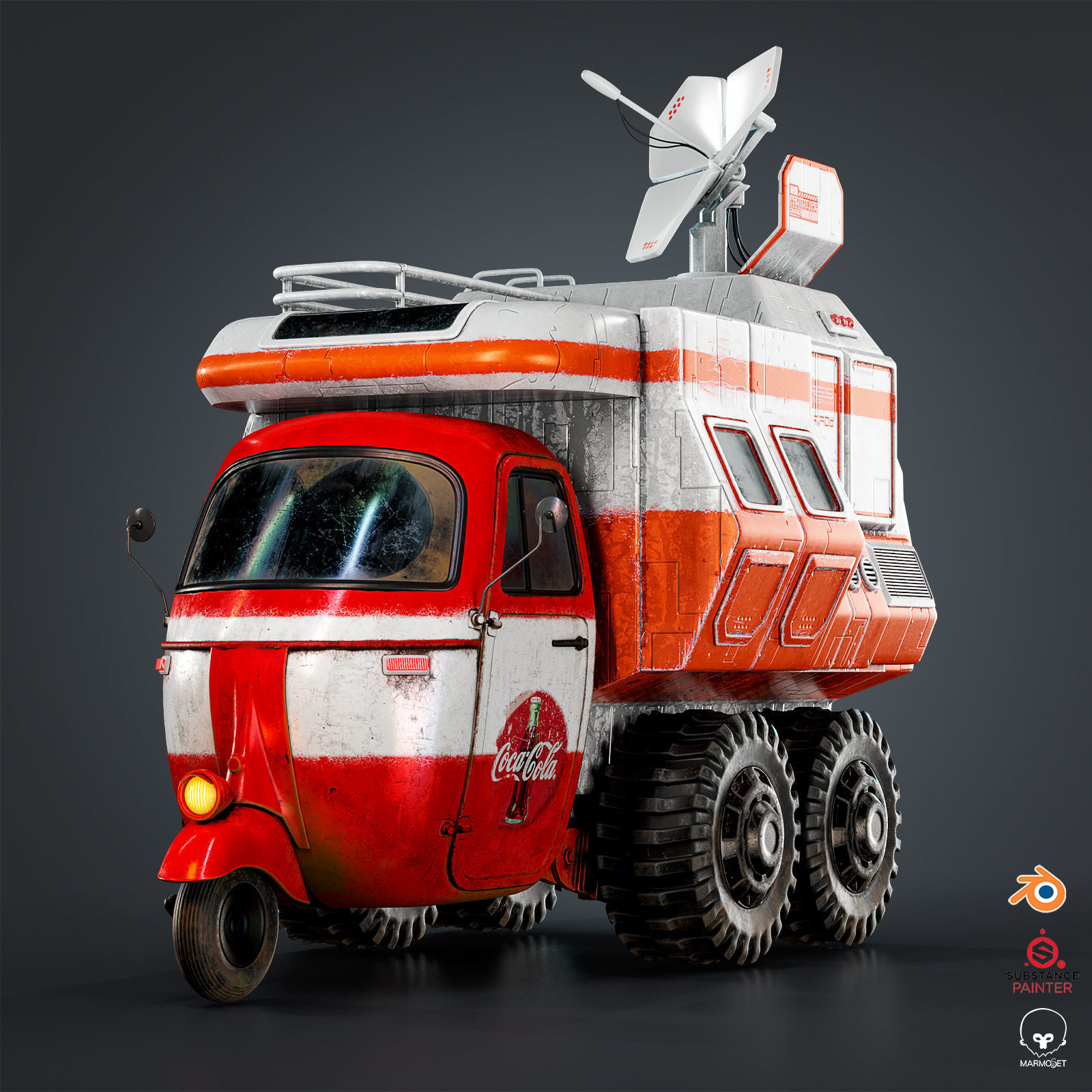 Sci Fi Ape Pentaro 3D model_9