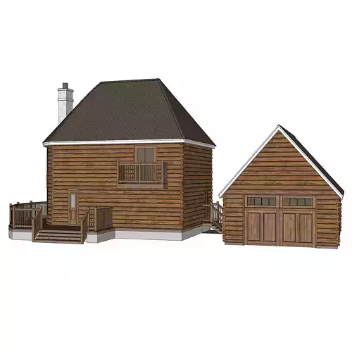 Log House 021 -Archimple LLC 3D model
