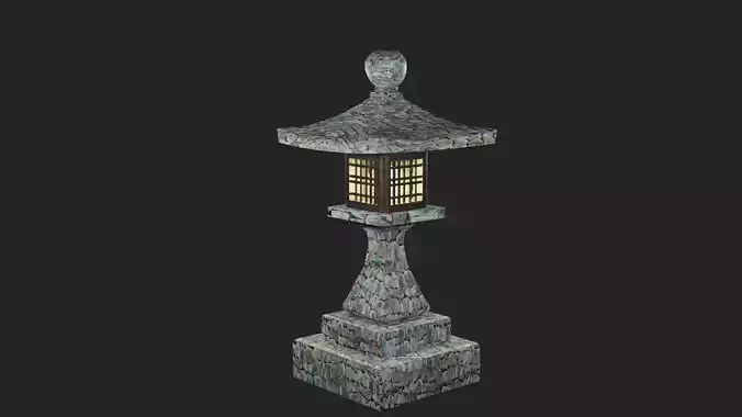 TOWNLIGHT WITH STONE TEXTURED