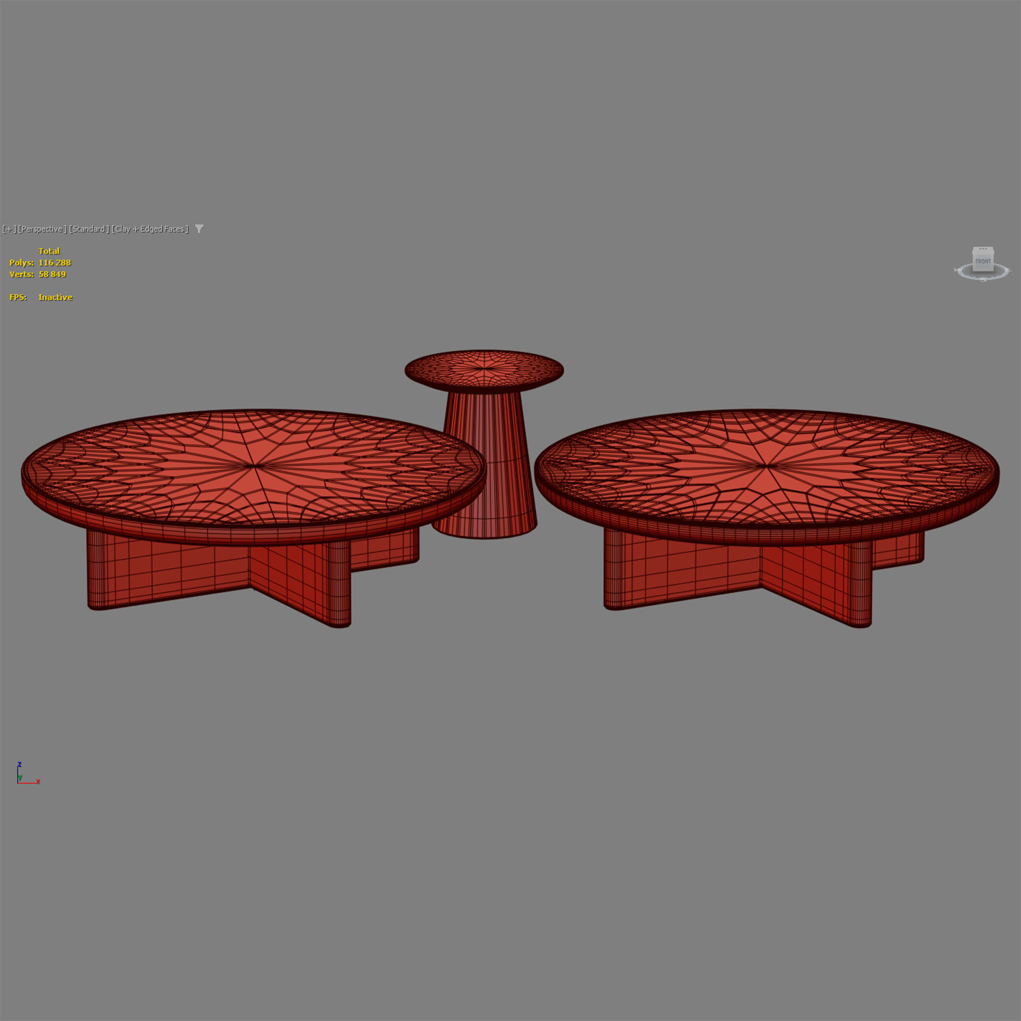 Kettal Cala coffee table 3D model_7
