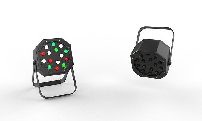 led rgb par light 3D model