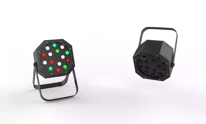led rgb par light 3D model