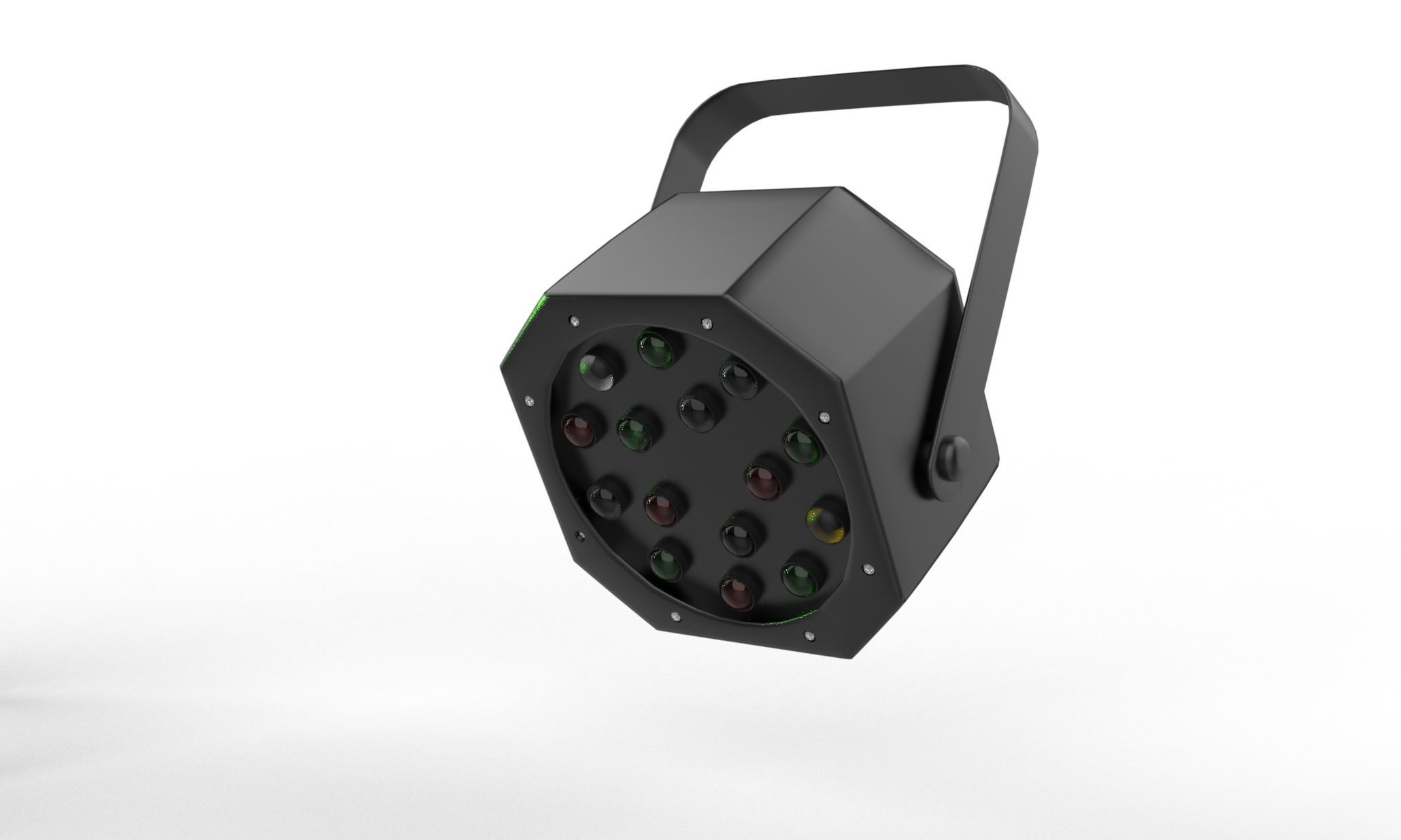 led rgb par light 3D model_5