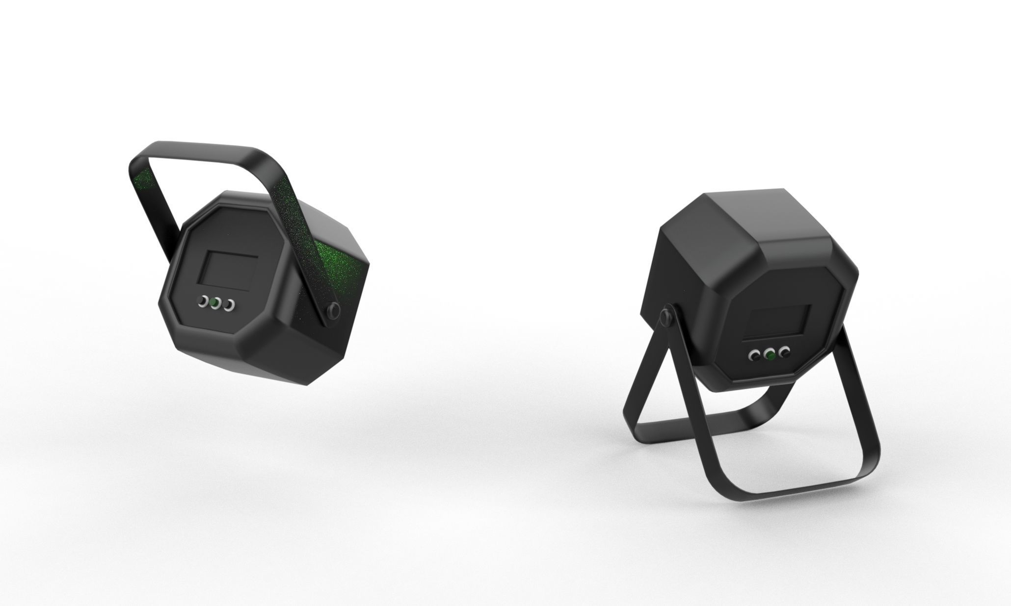 led rgb par light 3D model_3