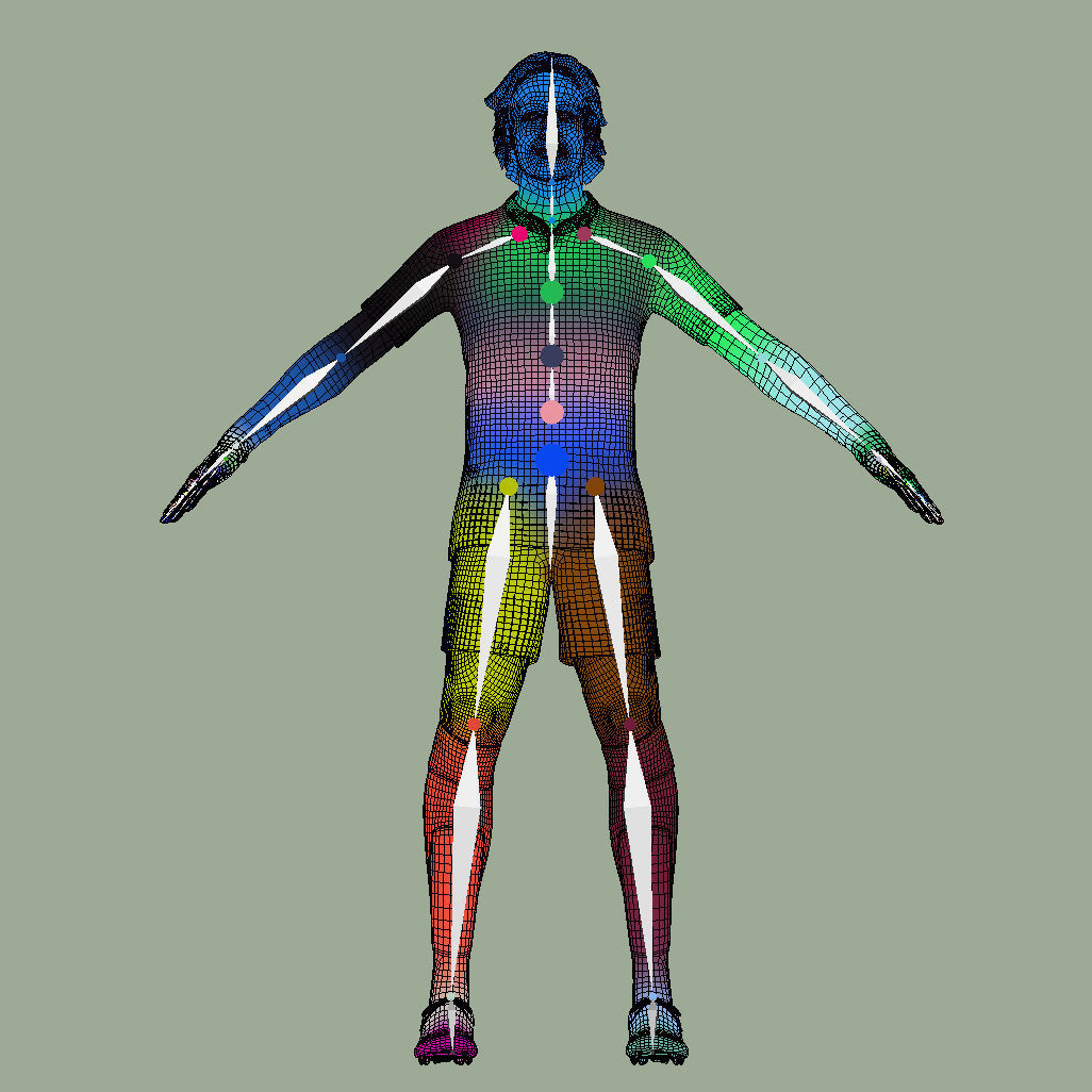 T-Pose Rigged Julian Brandt Borussia Dortmund 3D model_9