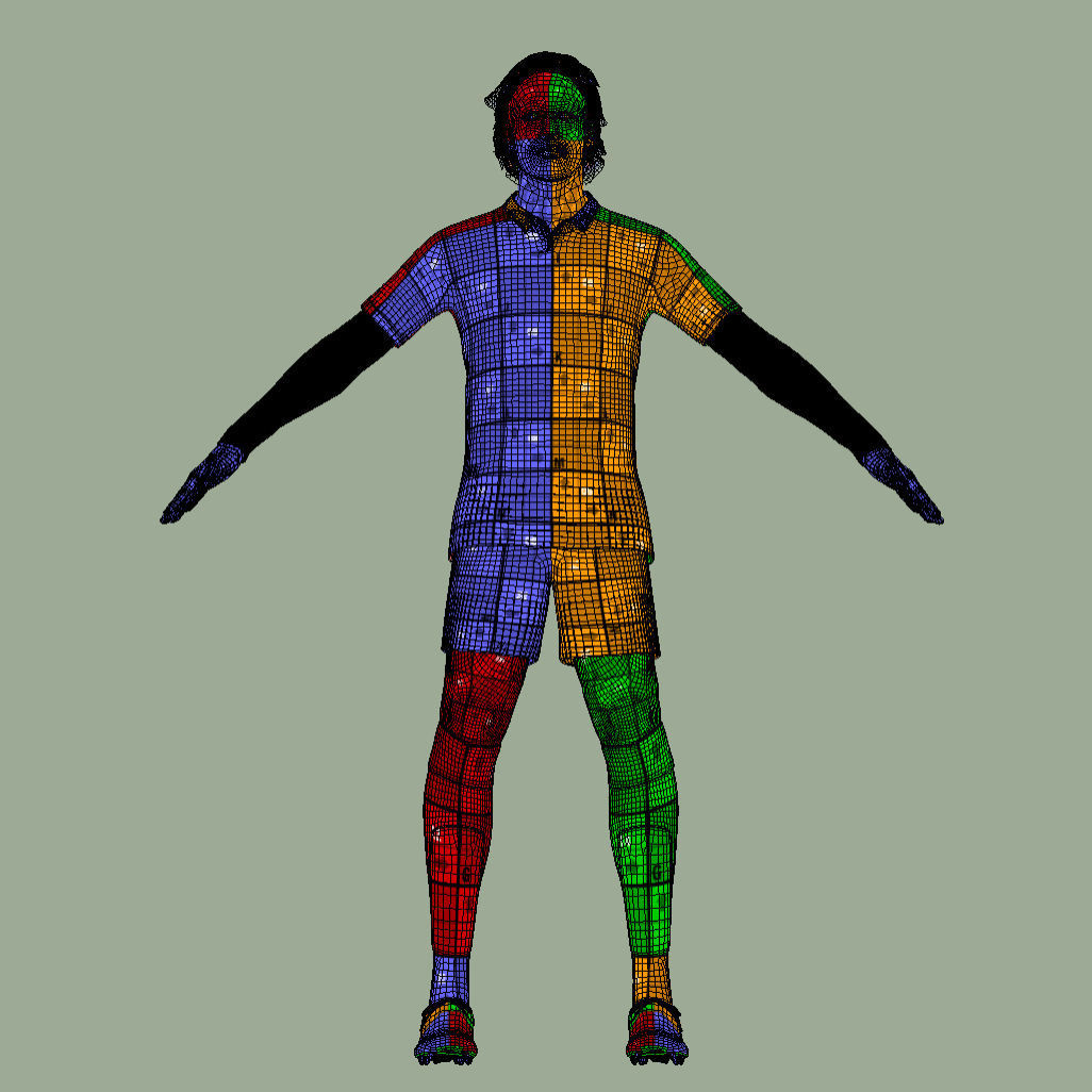 T-Pose Rigged Julian Brandt Borussia Dortmund 3D model_8
