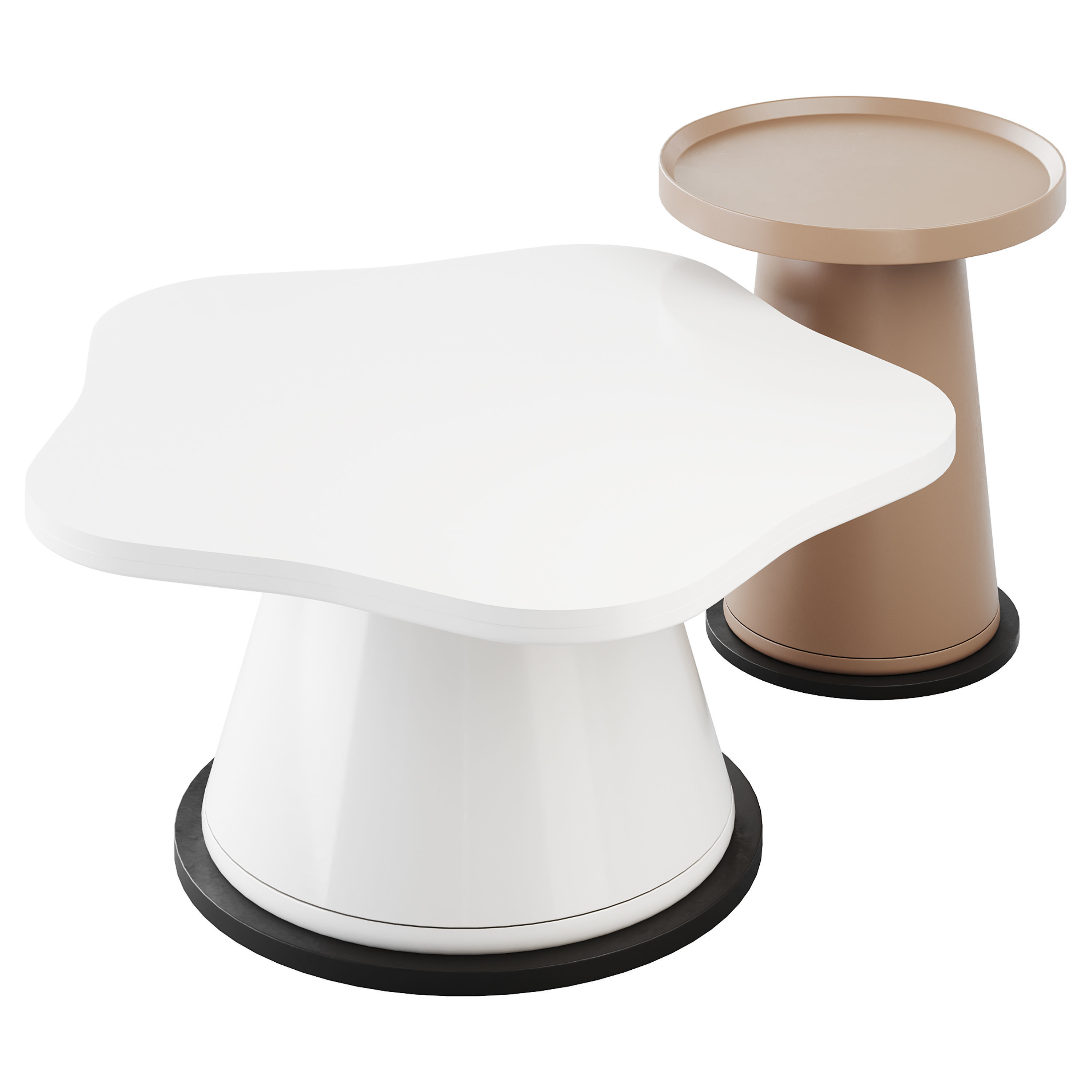 Round Cocktail Table 3D model_14