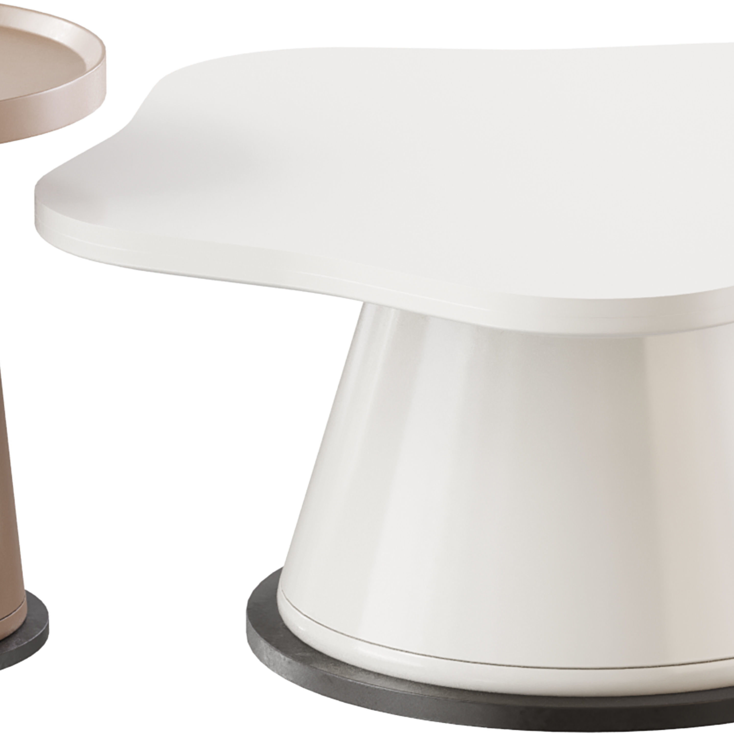 Round Cocktail Table 3D model_6