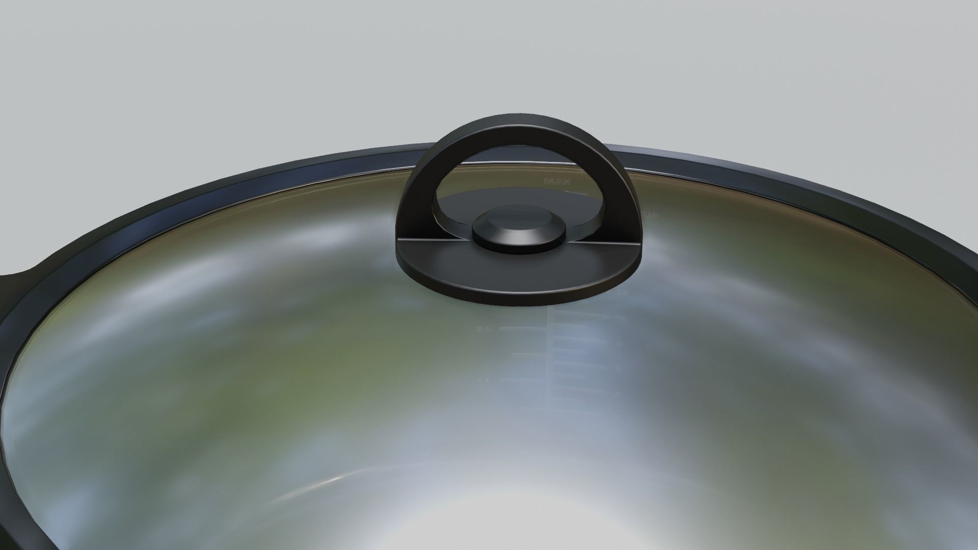 Slow Cooker Low-poly 3D model_5