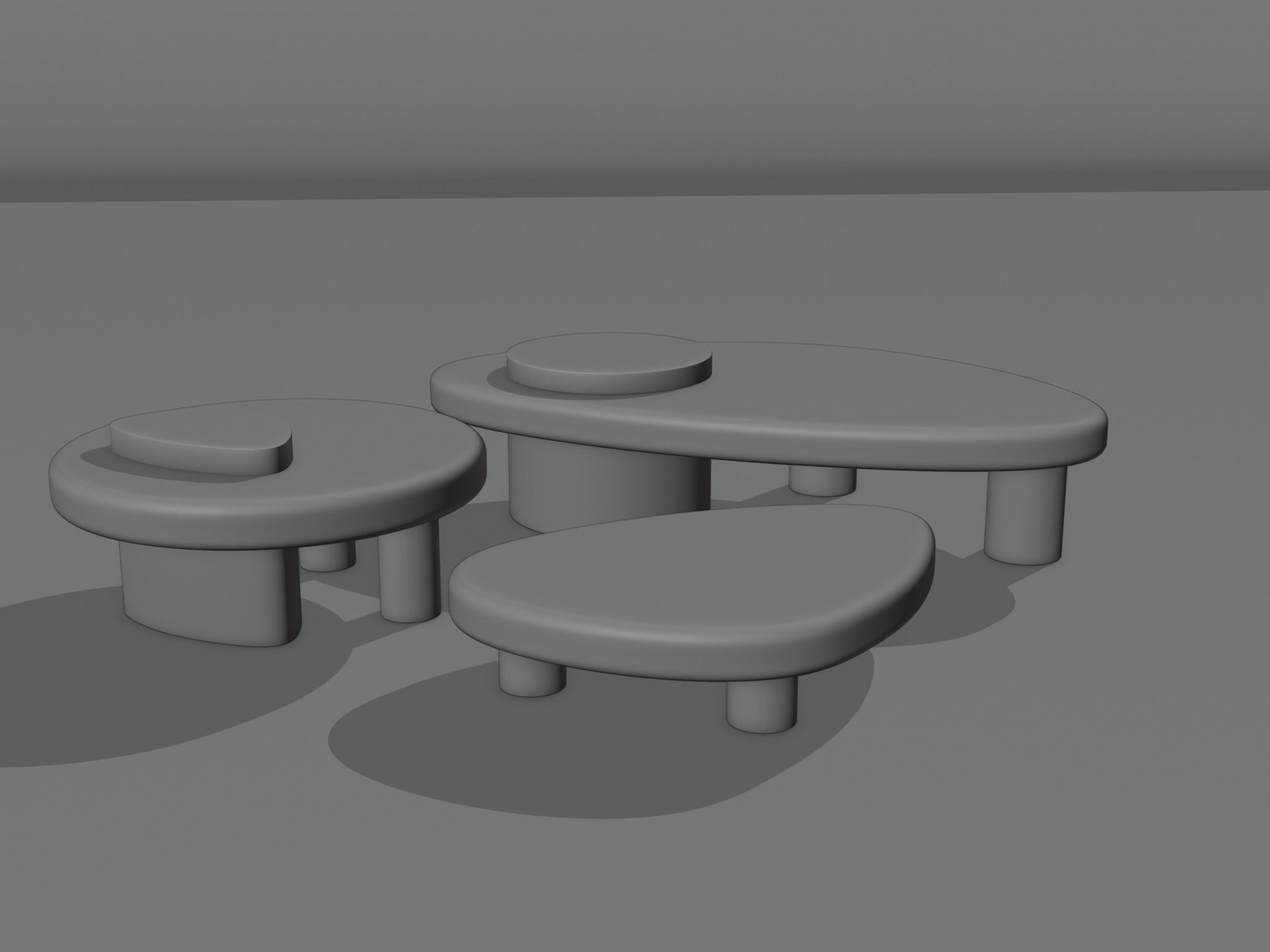 Coffee center Table 3D model_7
