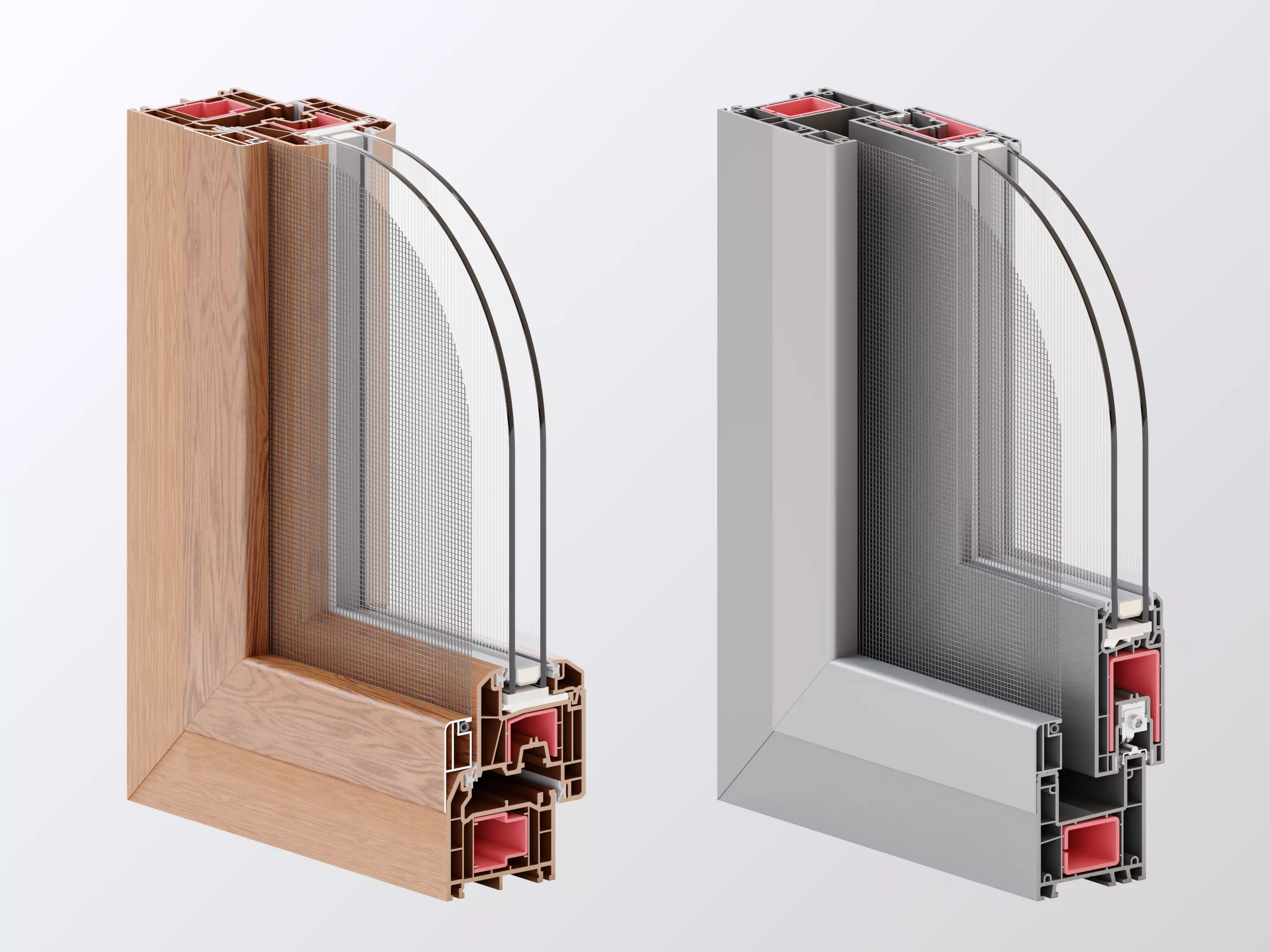 Window samples for render 3D model_0