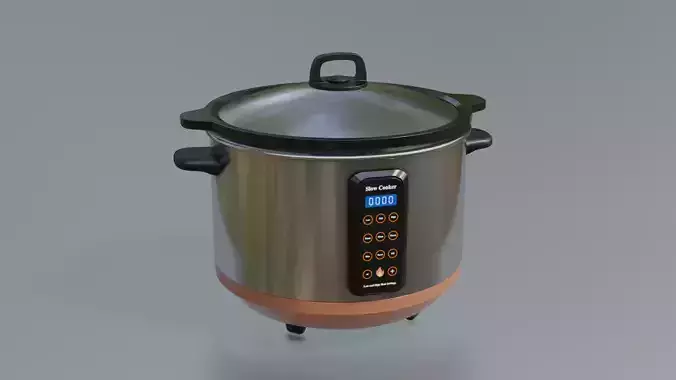 Slow Cooker Low-poly 3D model