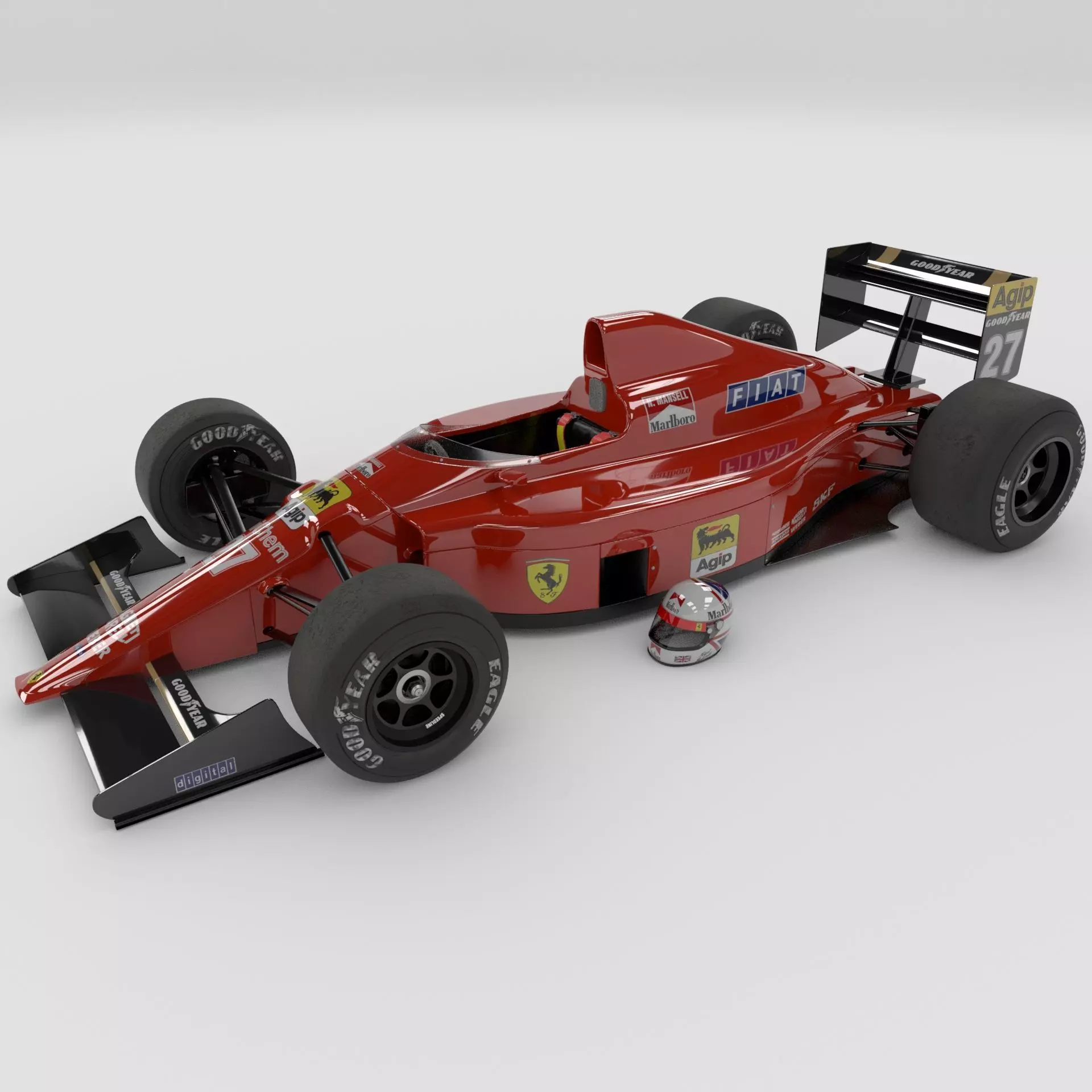 Ferrari 640 Formula-1 3D model_0