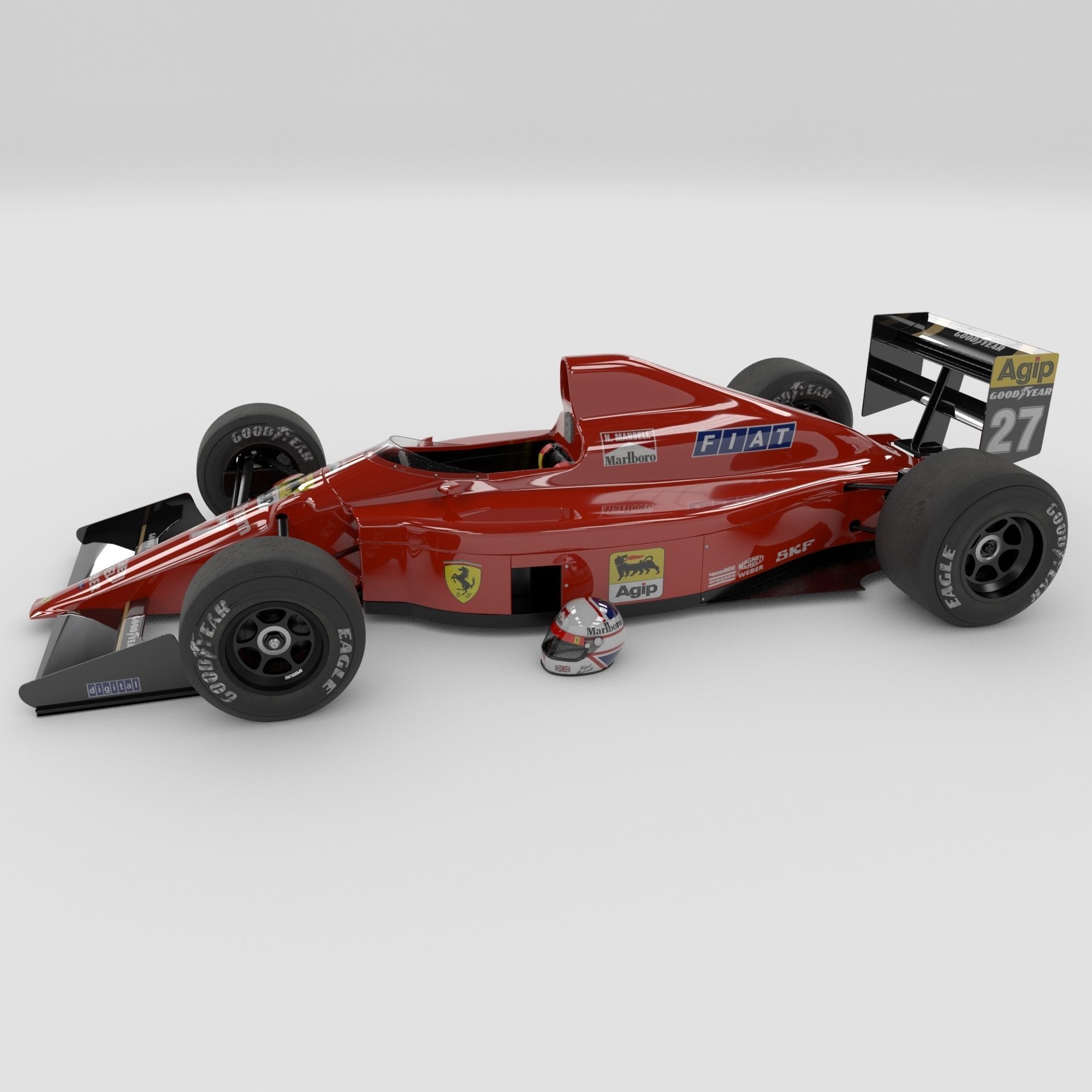 Ferrari 640 Formula-1 3D model_8