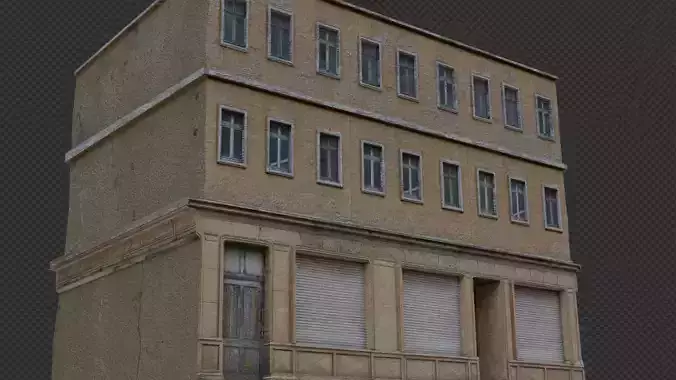 Ultra realistic building apartment shop