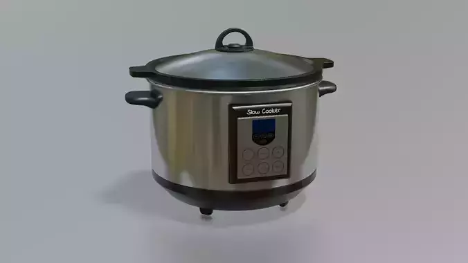 Slow Cooker Low-poly 3D model