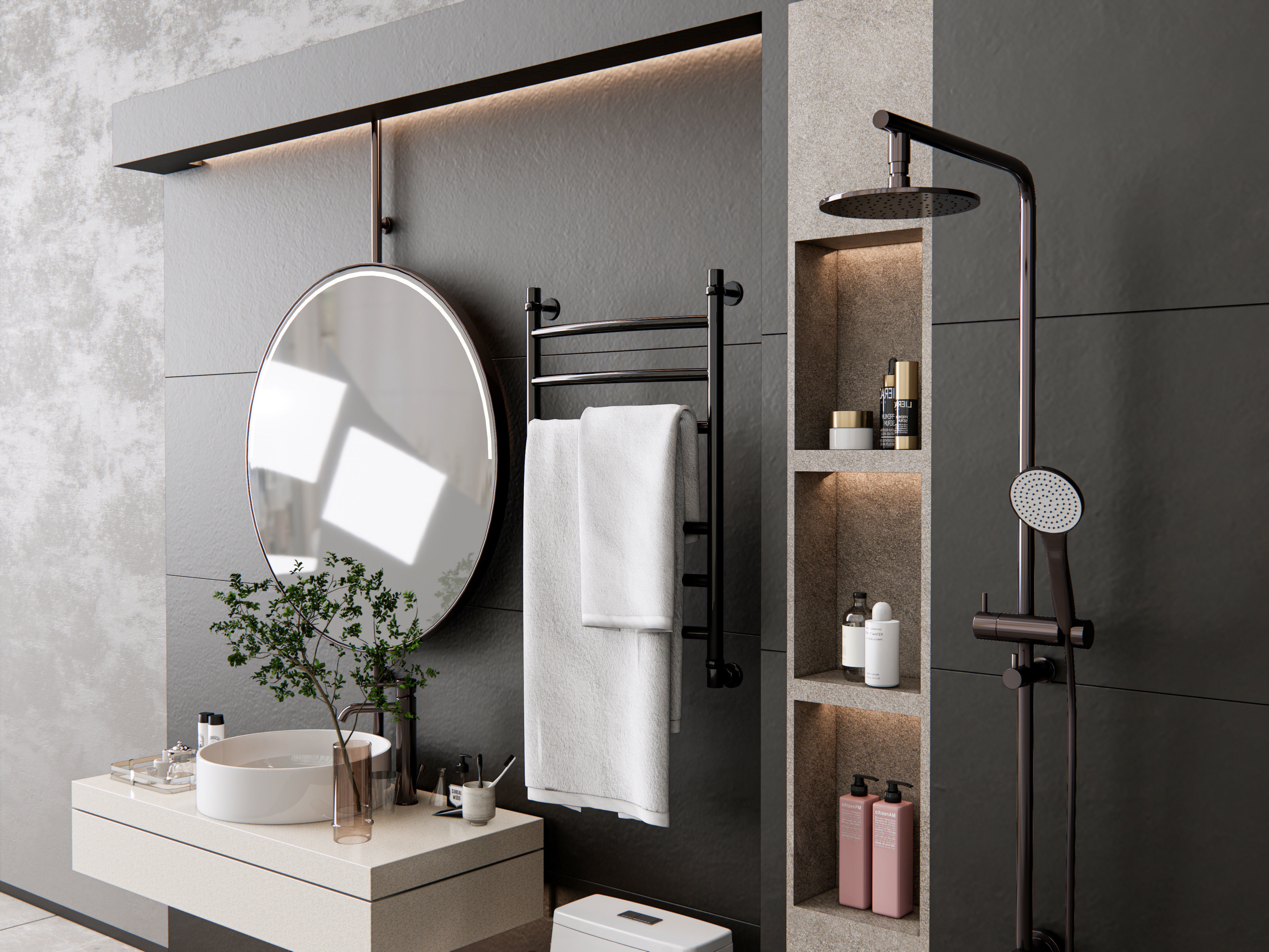 Vanity bathroom set 2 3D model_18