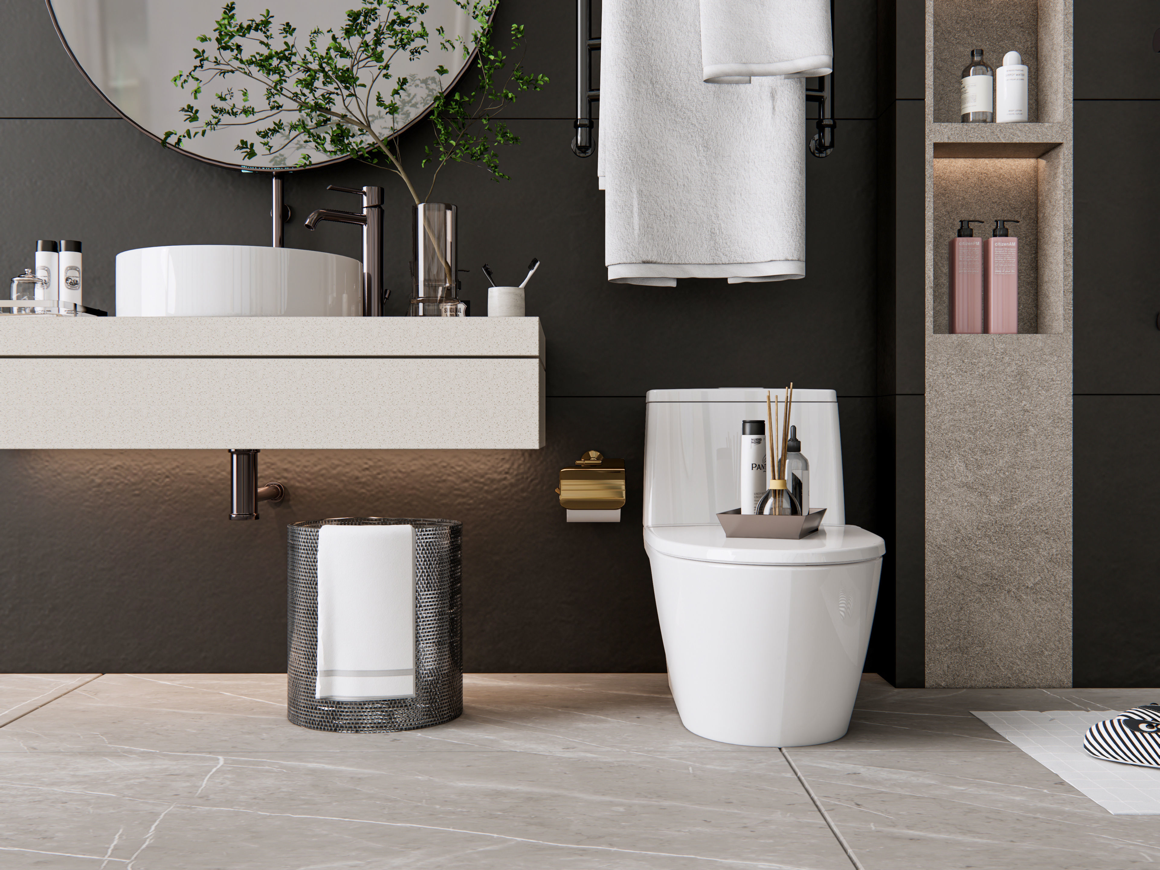 Vanity bathroom set 2 3D model_13