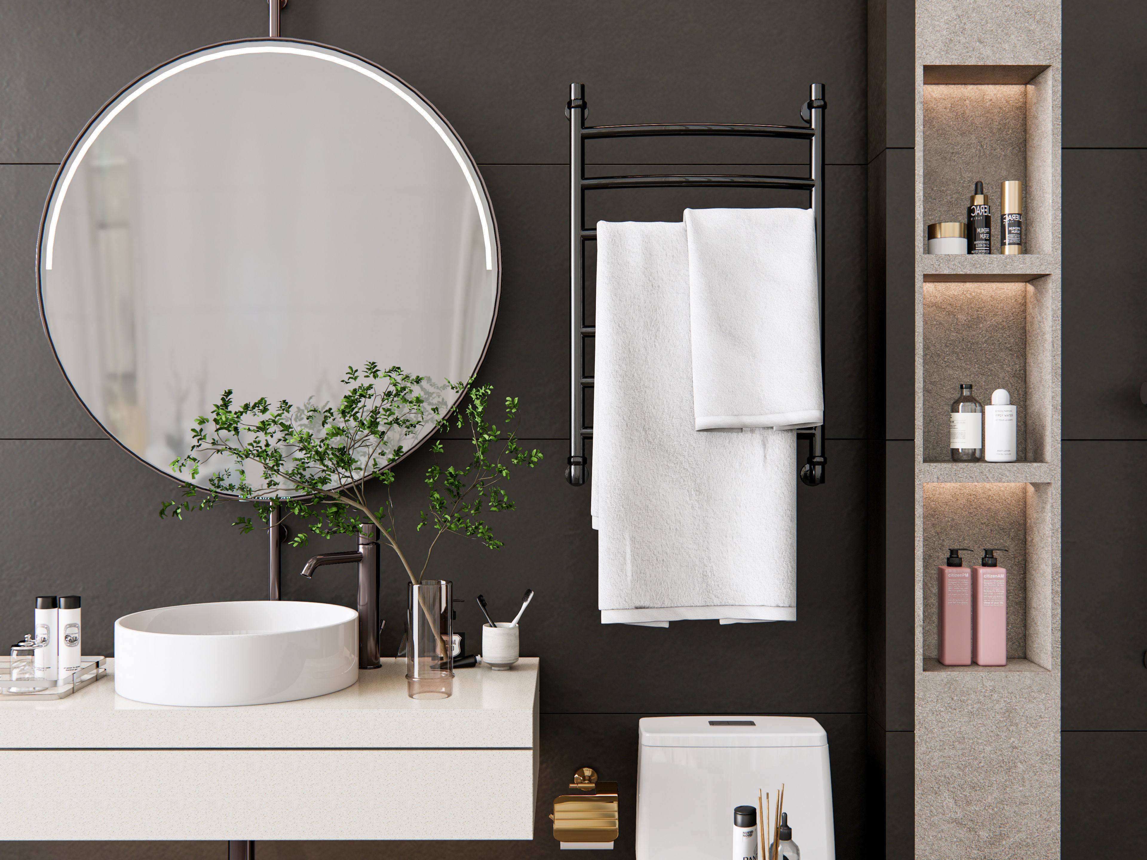 Vanity bathroom set 2 3D model_14