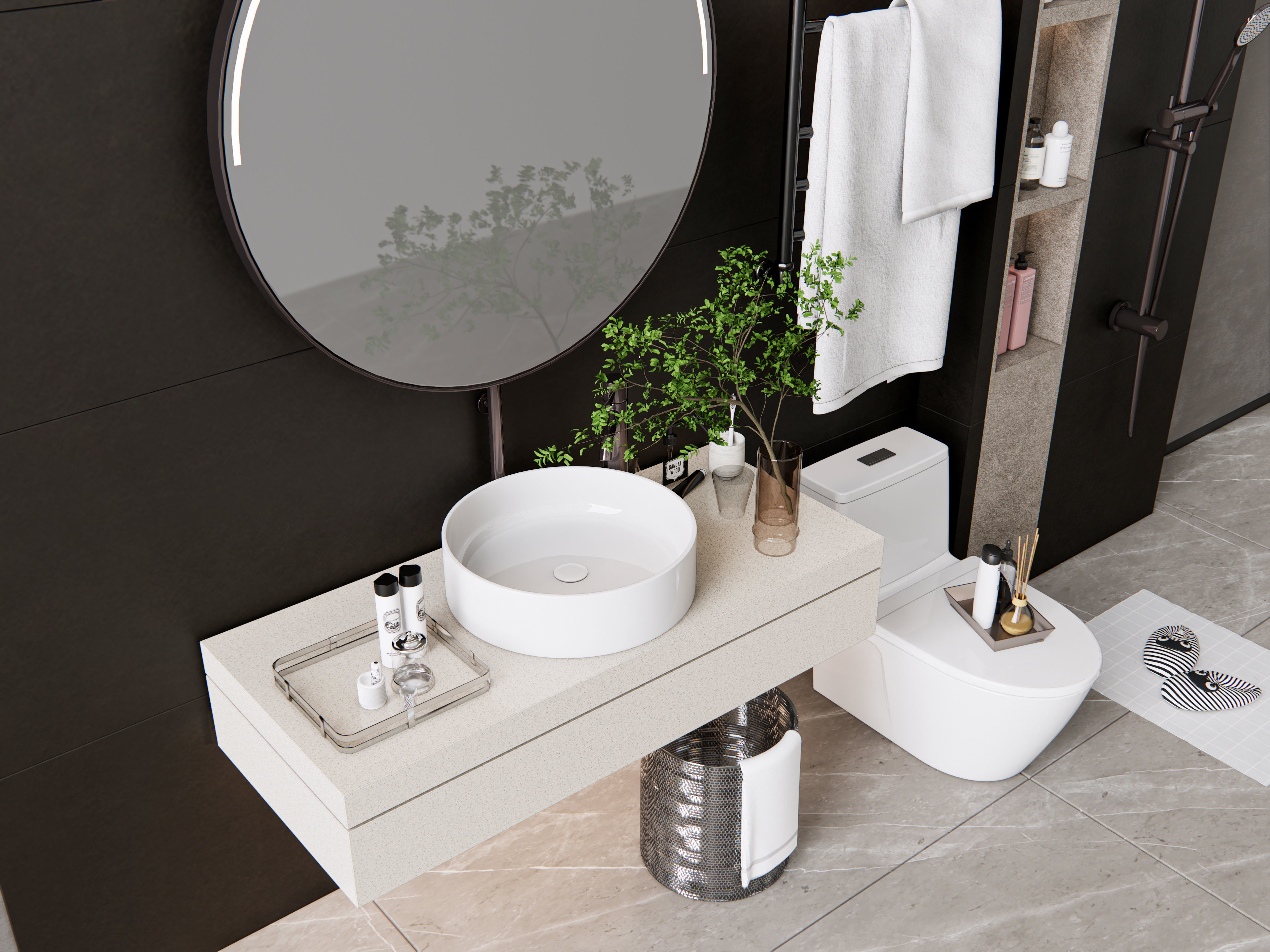 Vanity bathroom set 2 3D model_11