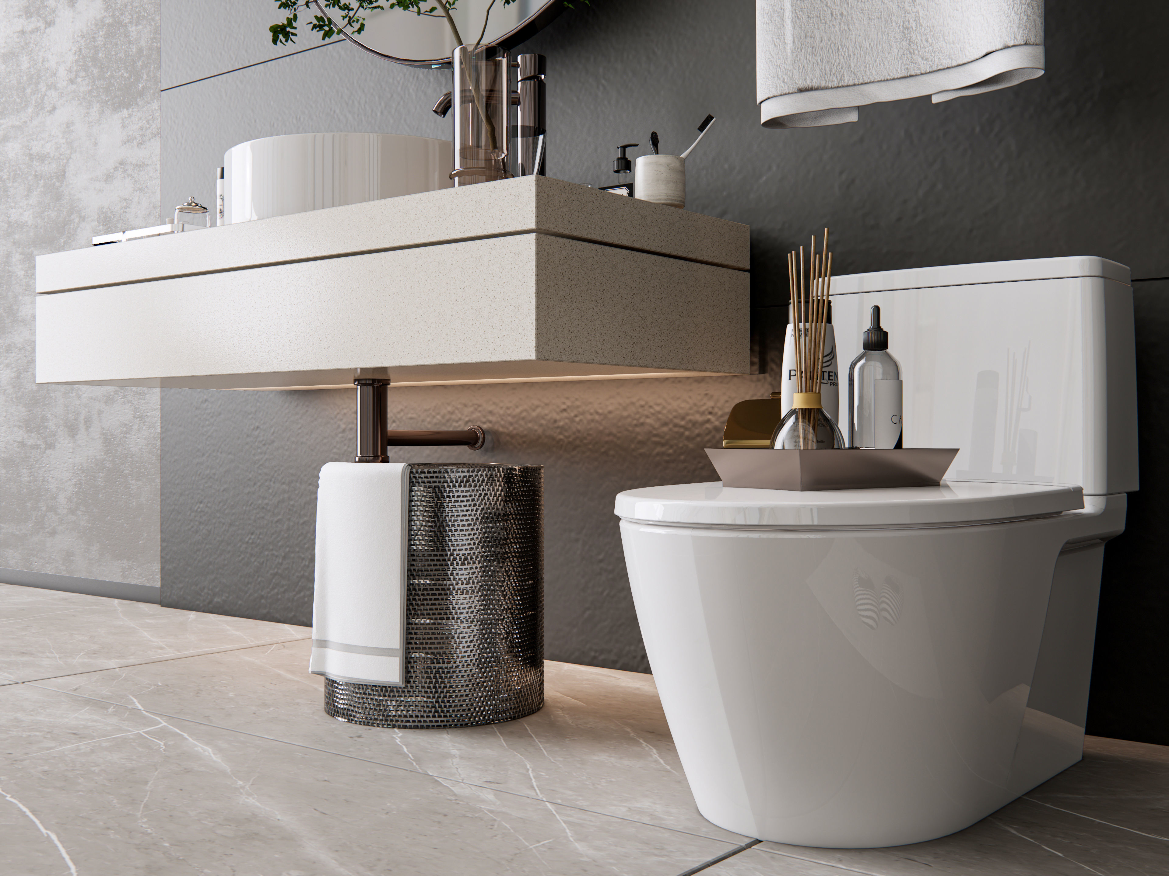 Vanity bathroom set 2 3D model_12