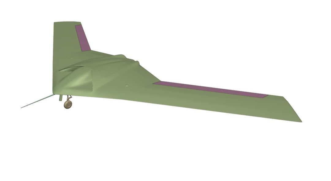 P-175 POLECAT UAV SKUNK WORKS - Low-poly 3D model_12