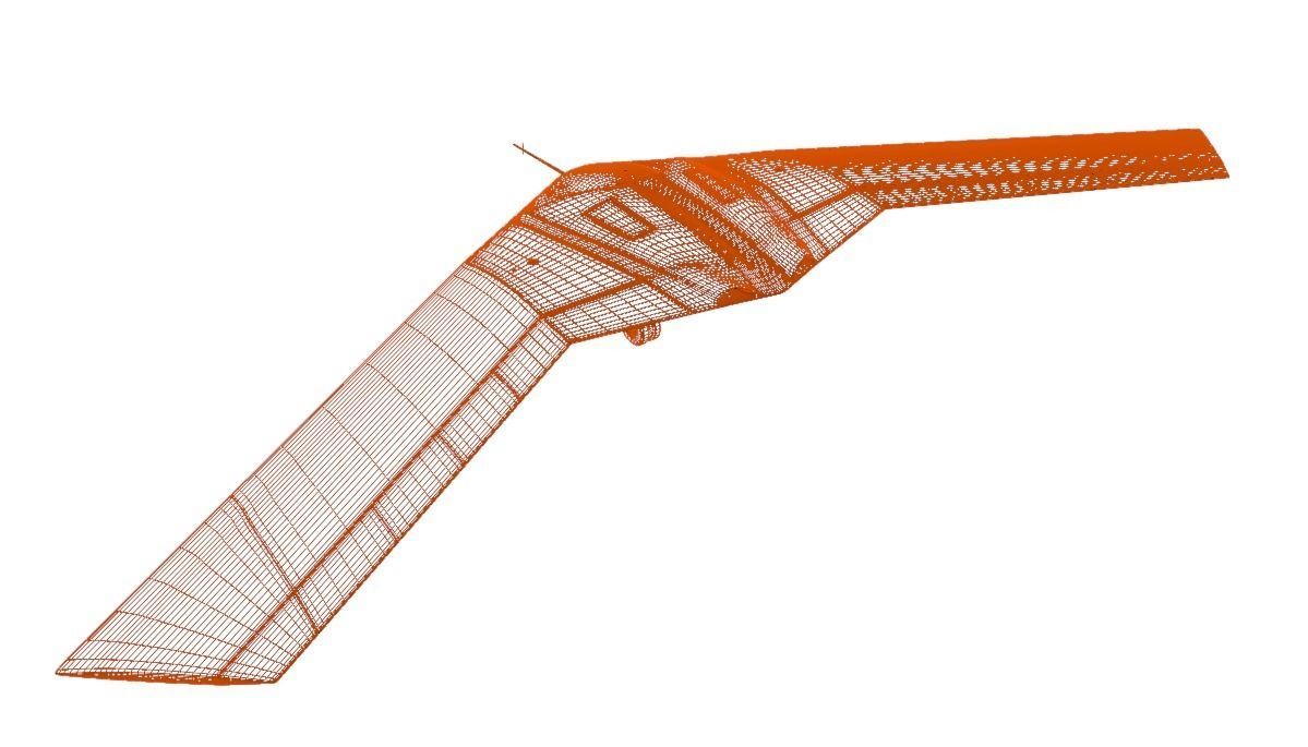 P-175 POLECAT UAV SKUNK WORKS - Low-poly 3D model_19